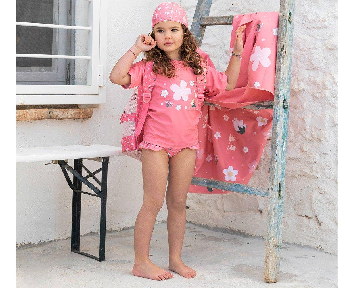 Kinder-Schwimmkappe mit Blumen M - nila kids