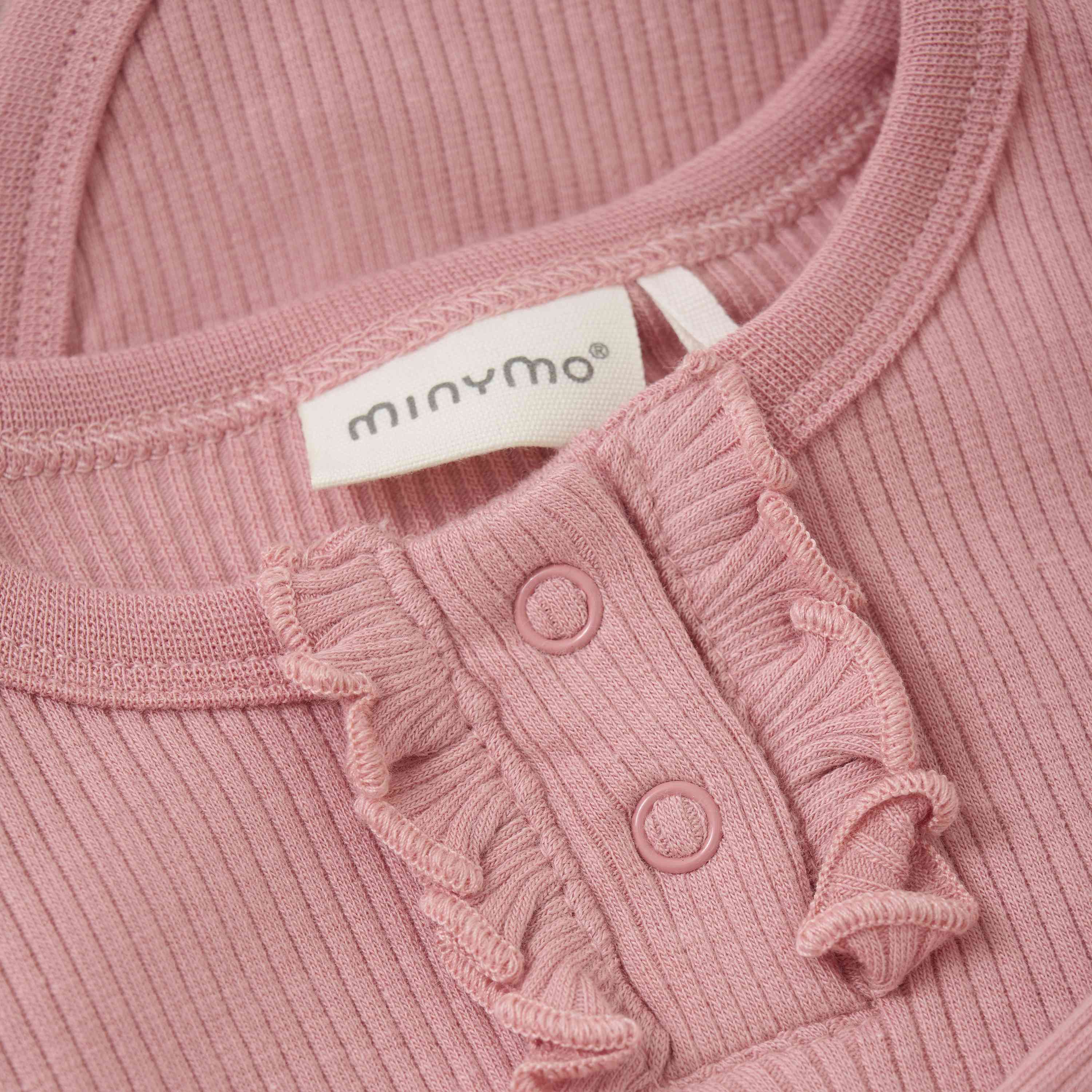 Body Langarm Rib Rosa - nila kids