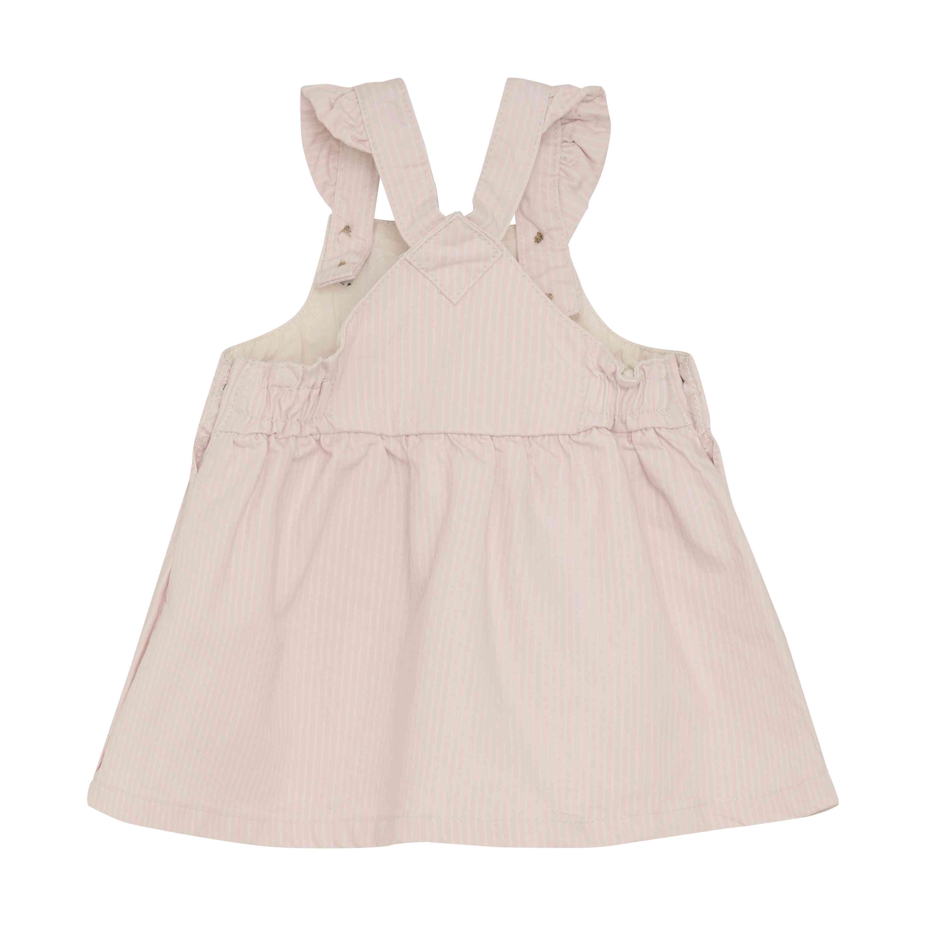 Rosa Overall-Kleid mit Rüschen - nila kids