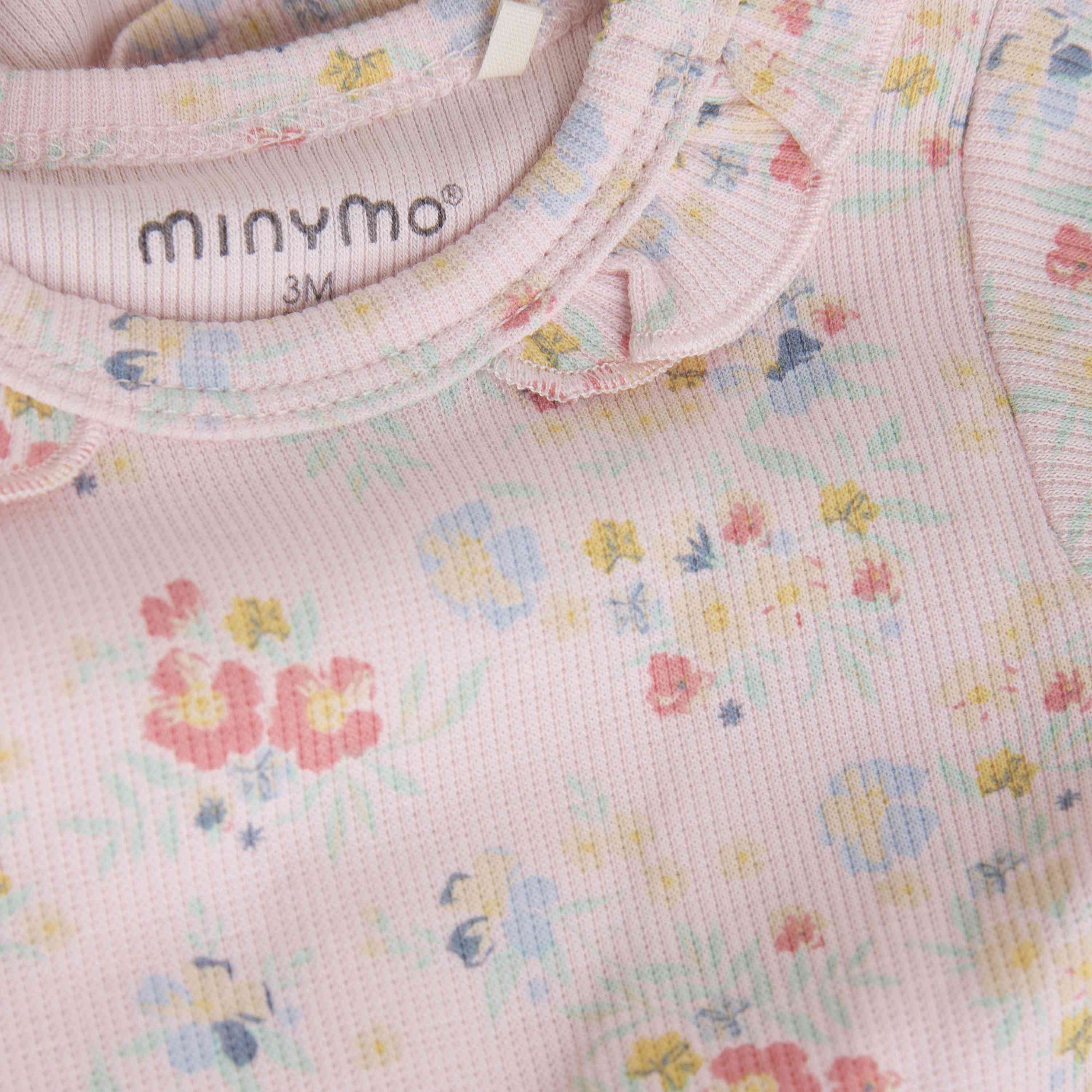 Body kurzarm aus Bambus – Blumenprint - nila kids