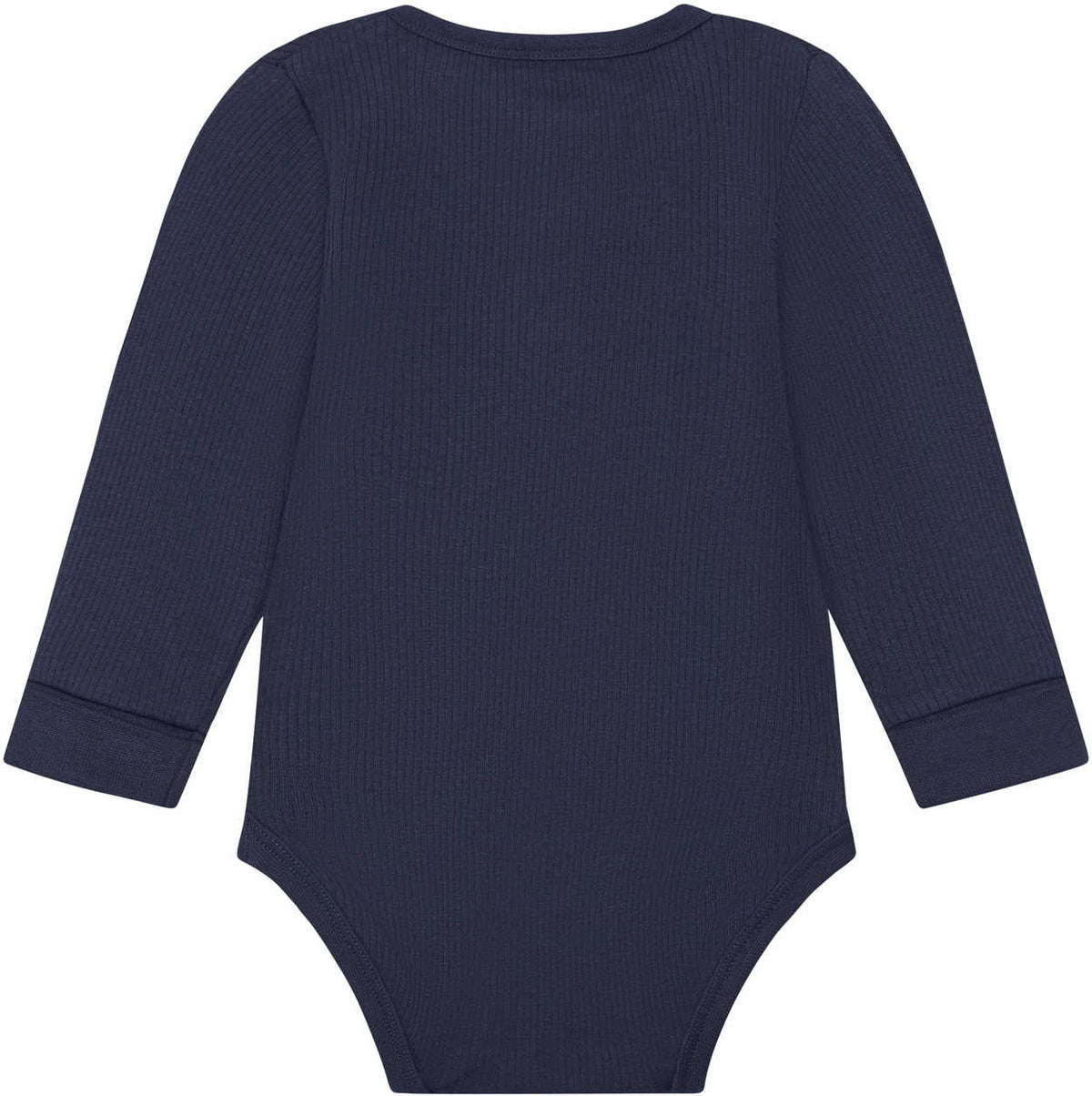 Body Langarm Rippstrick mit Kragendetail – Dark Sapphire - nila kids