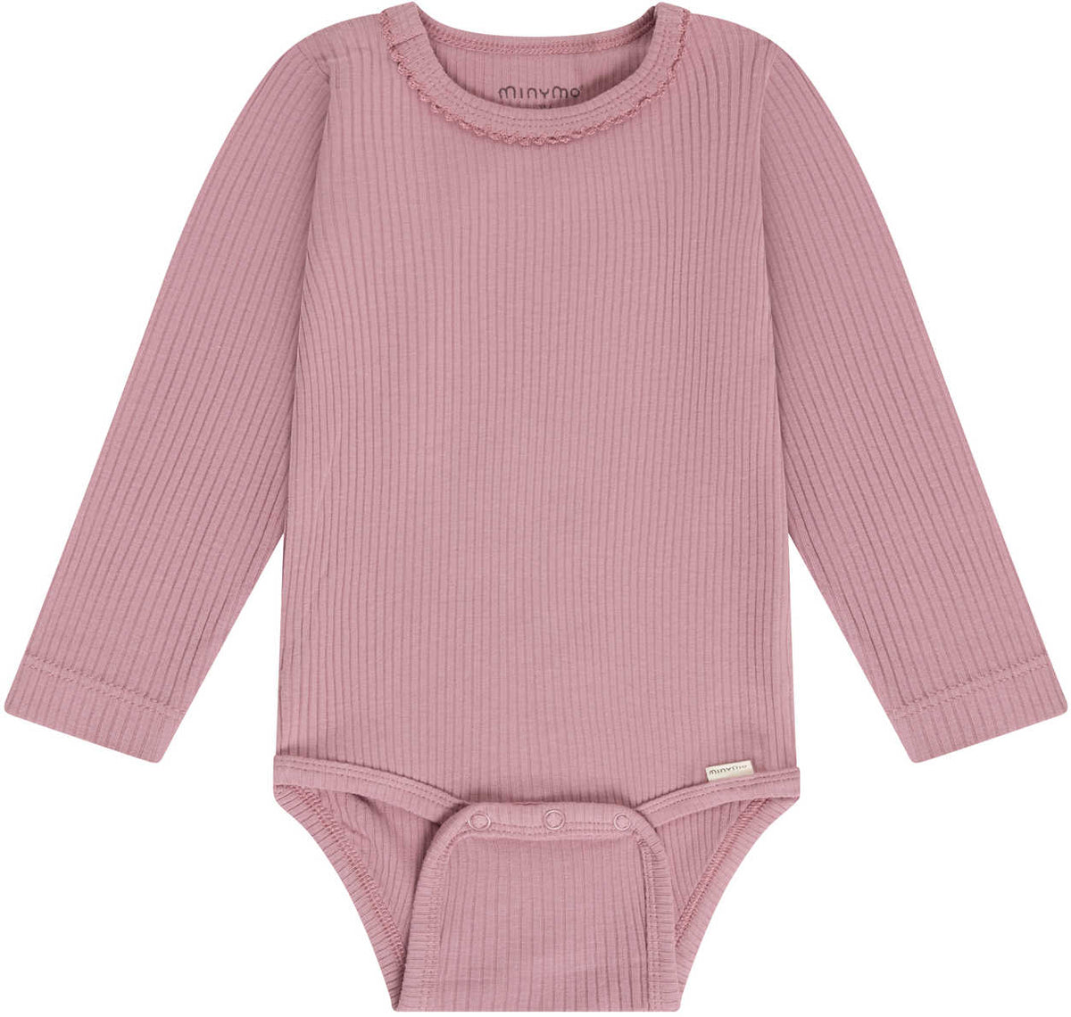 Body Langarm Bambus-Viskose Rippstrick – Nostalgia Rose - nila kids