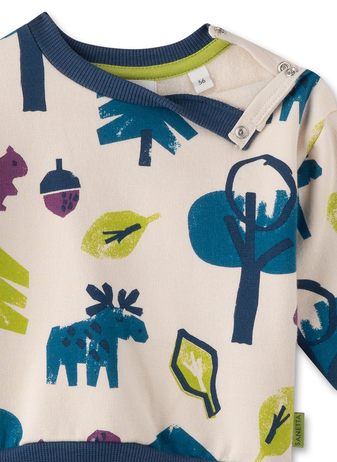 Sweatshirt Elch GOTS - nila kids