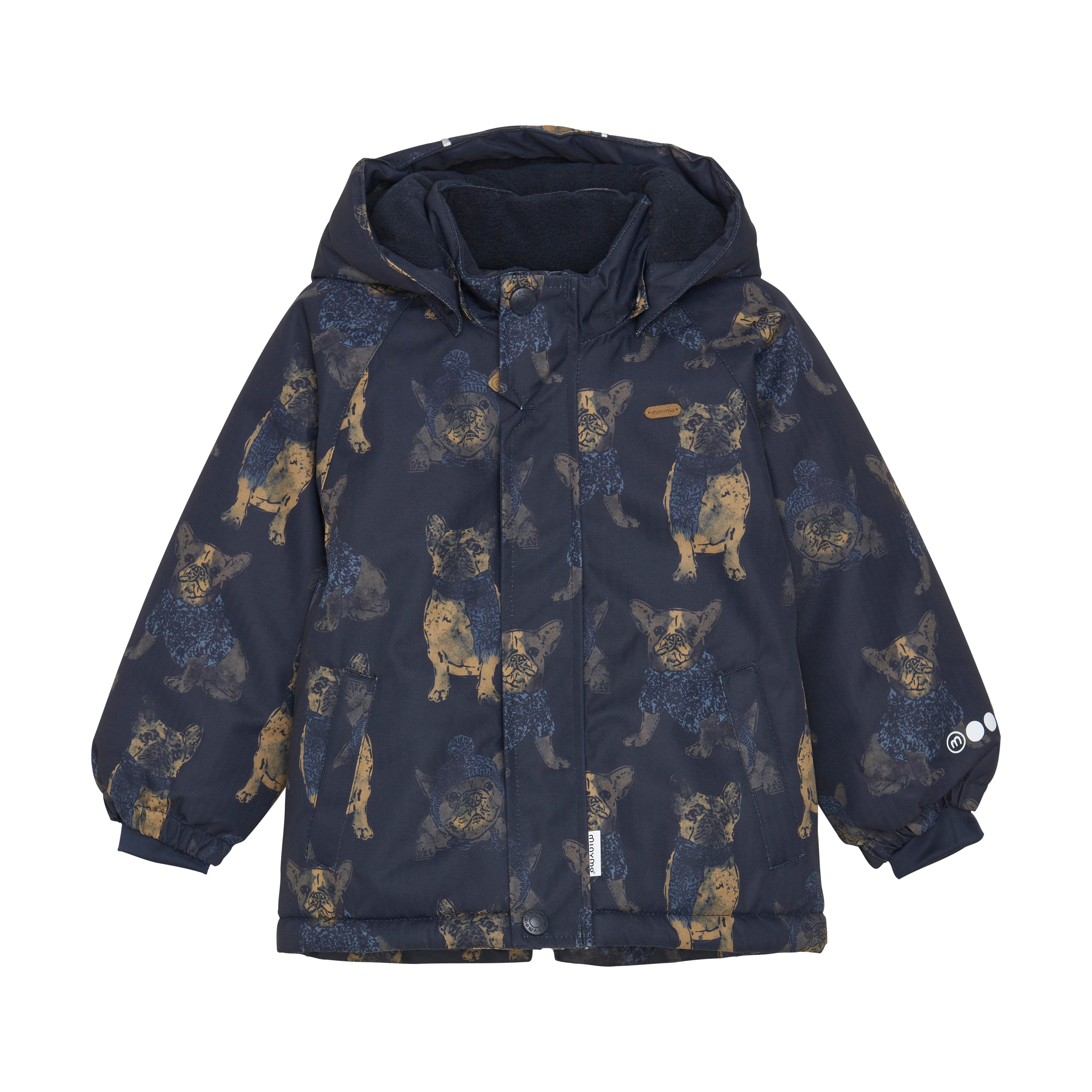 Winterjacke Hunde-Print