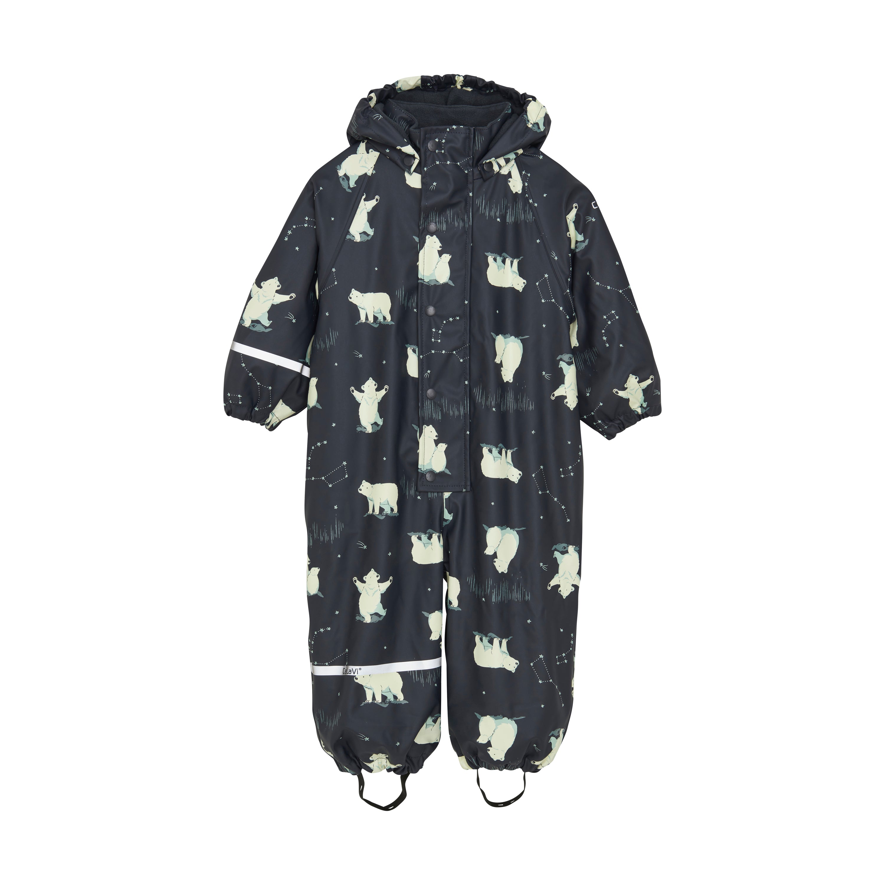 Regenanzug mit Fleece navyblue - nila kids