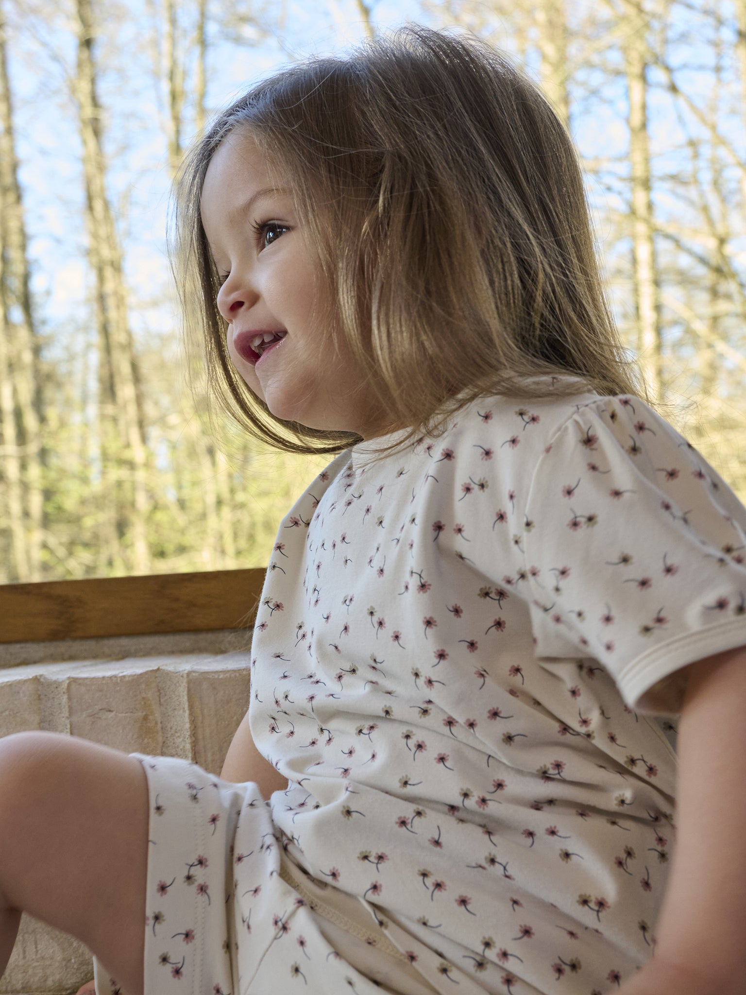 Summer Pyjamas Set Blumenmuster aus Bambus - nila kids