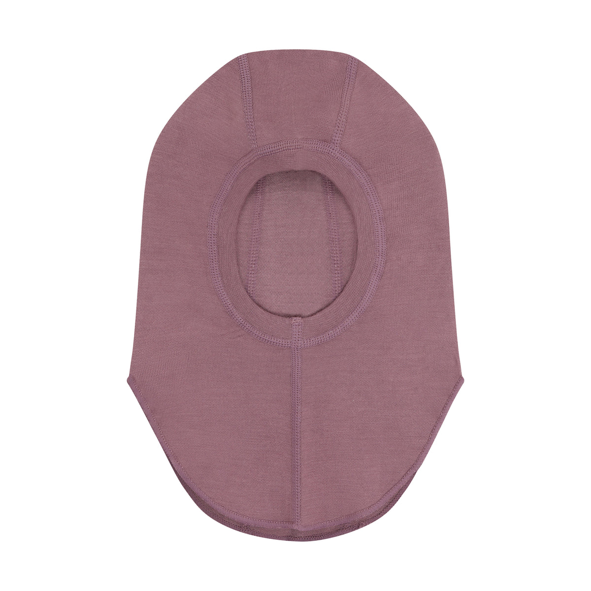Winter Sturmhaube Uni Wolle/Bambus – Rosa Melange