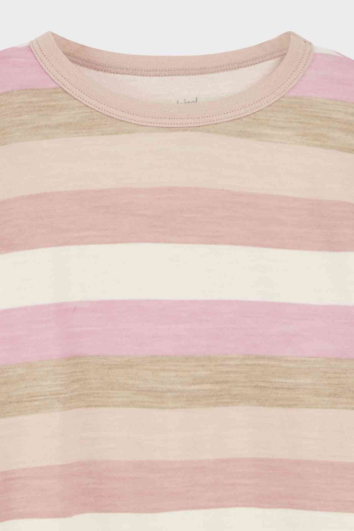 Abba - Pyjama Oberteil Wolle/Bambusviskose rosa