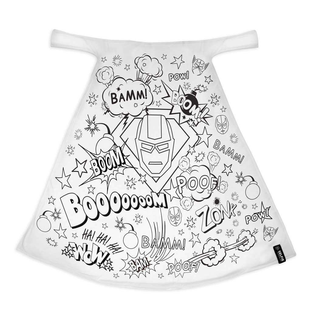 Superhelden-Cape zum ausmalen - nila kids