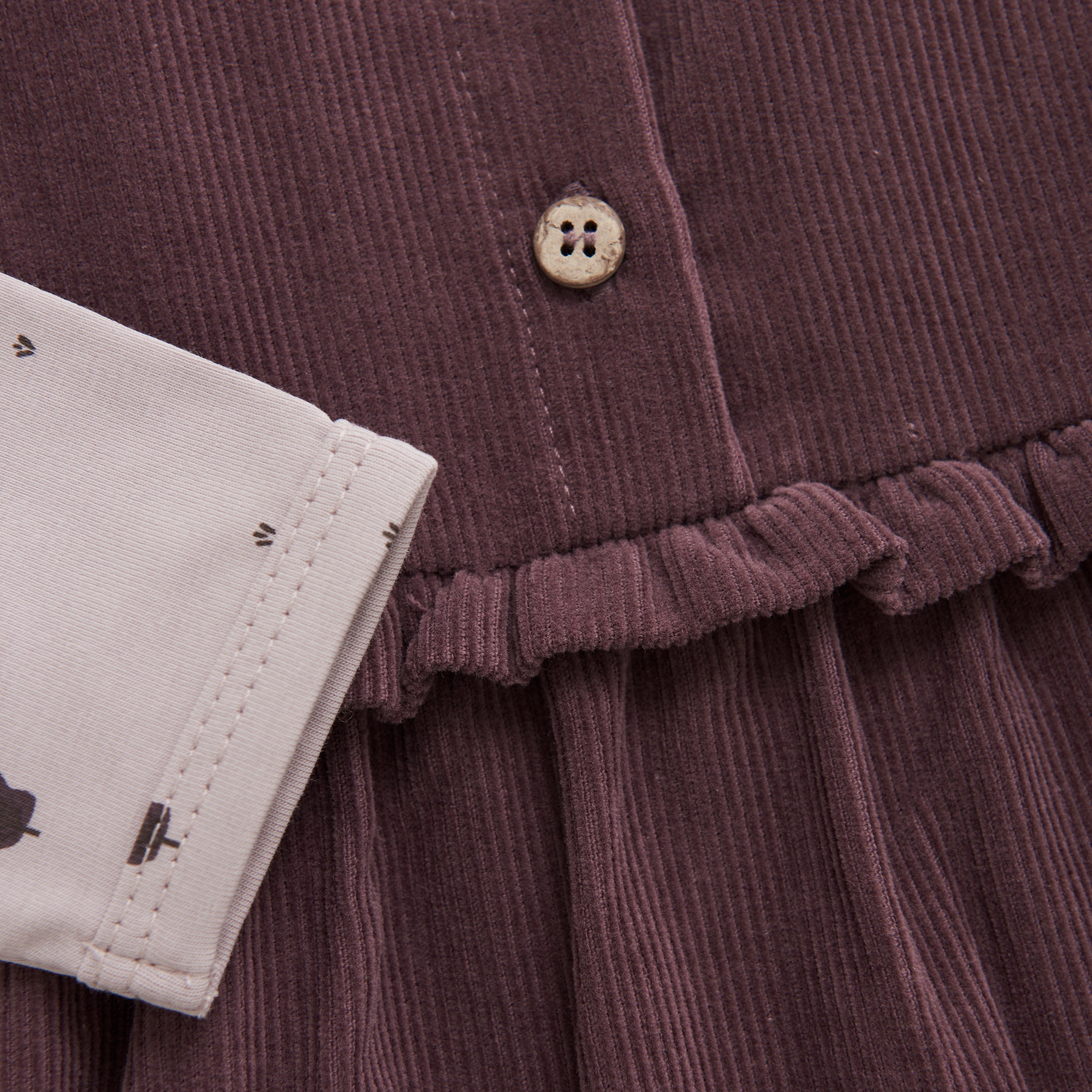 Body mit Cord-Strampler berry - nila kids