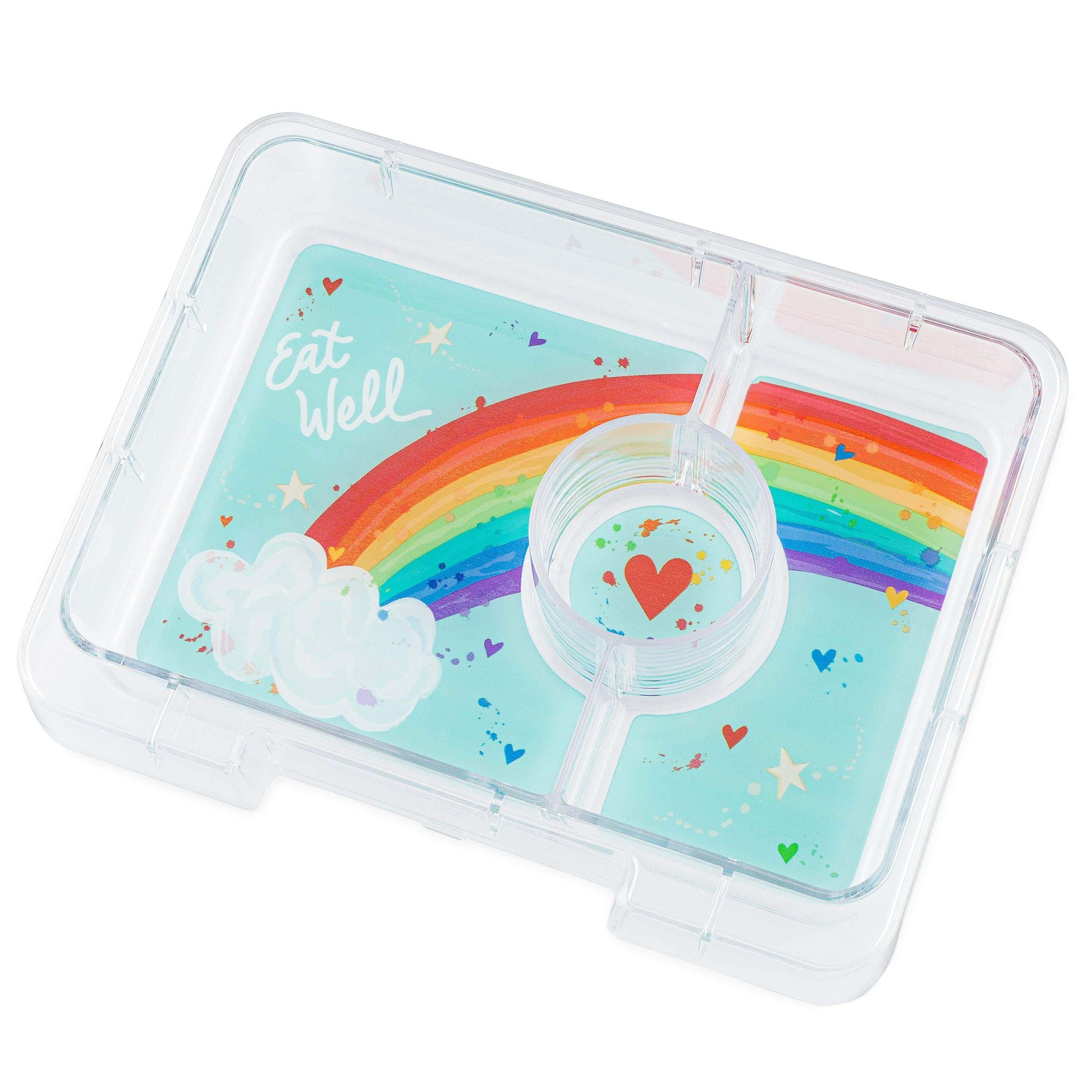 Kleine Bento-Lunchbox Power Pink (Regenbogen) in Snackgrösse - nila kids