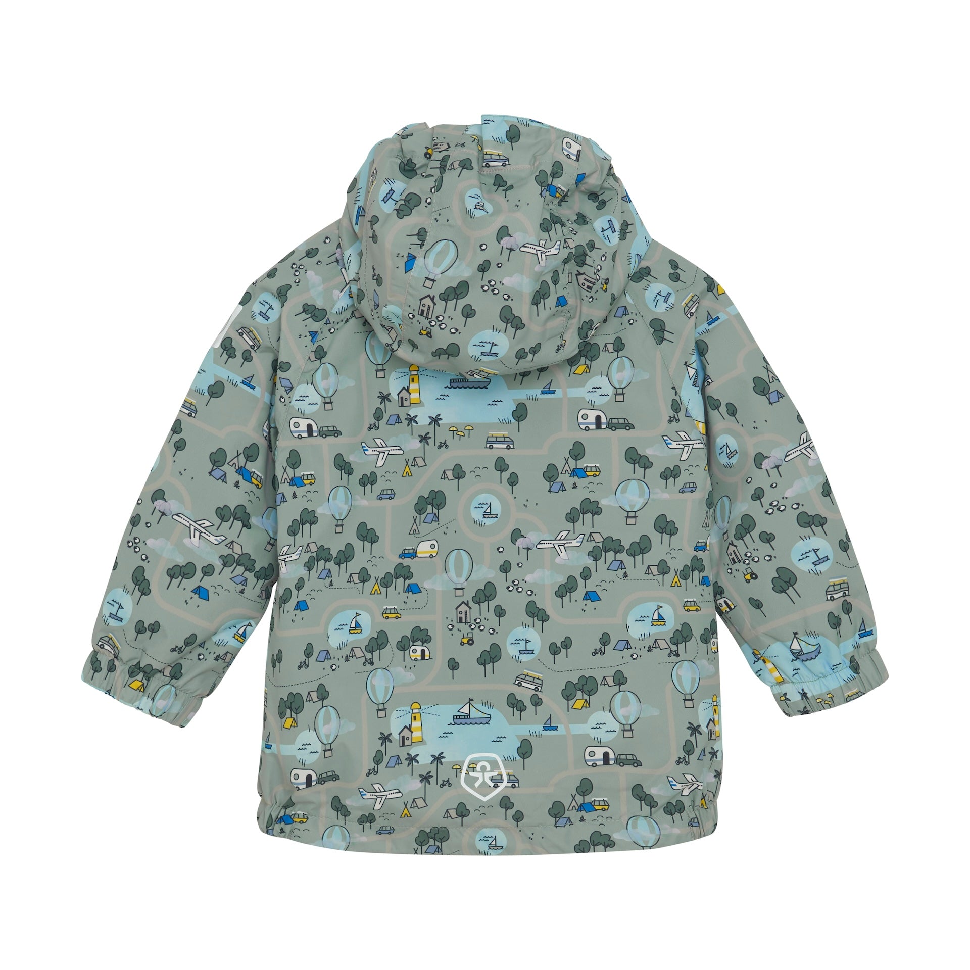 Übergangsjacke „Reise“ – mit Abenteuer-Print | 100 % Polyester, wind- & wasserabweisend - nila kids