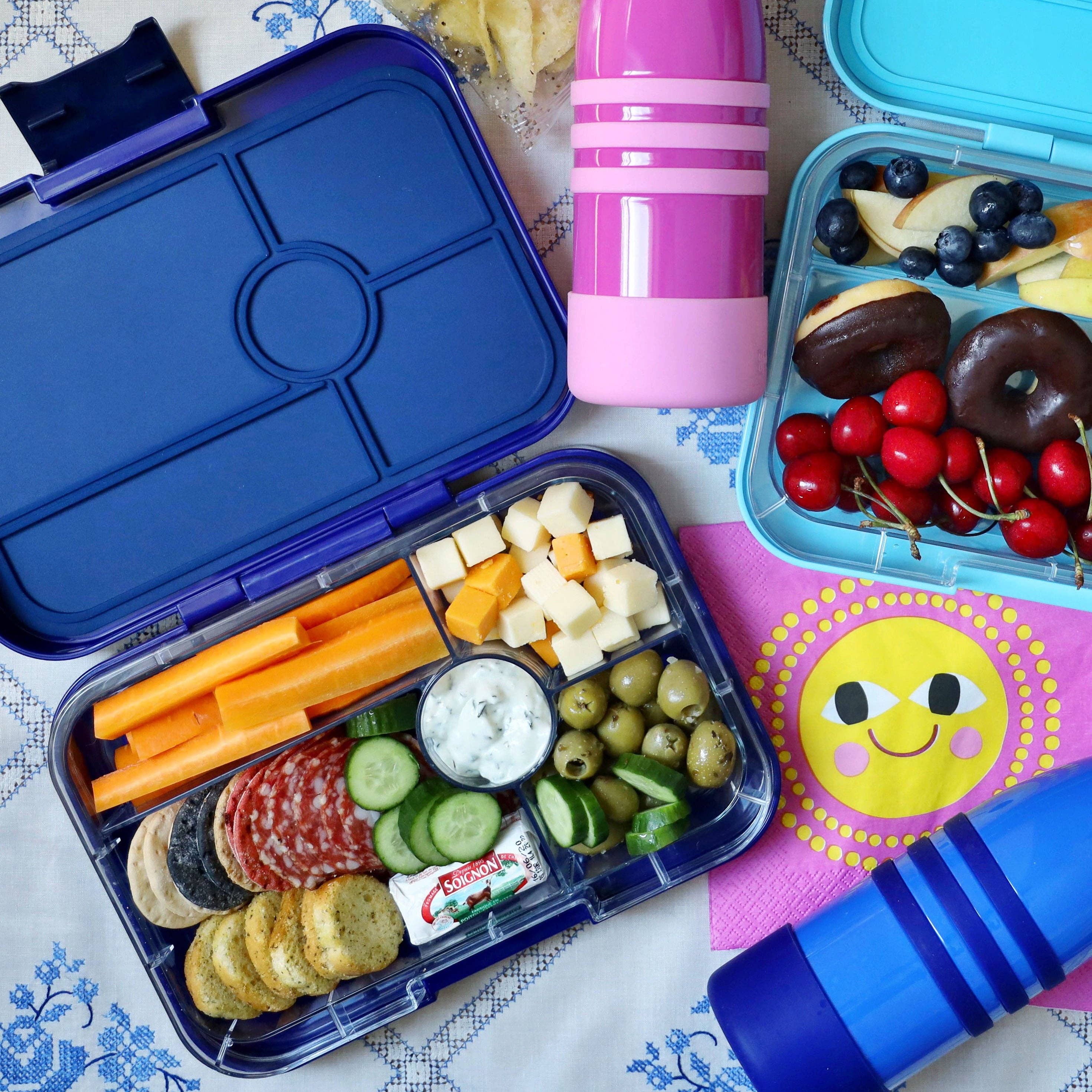 Auslaufsichere Yumbox Tapas Bento Lunchbox – Monte Carlo Blau grosse Grösse - nila kids