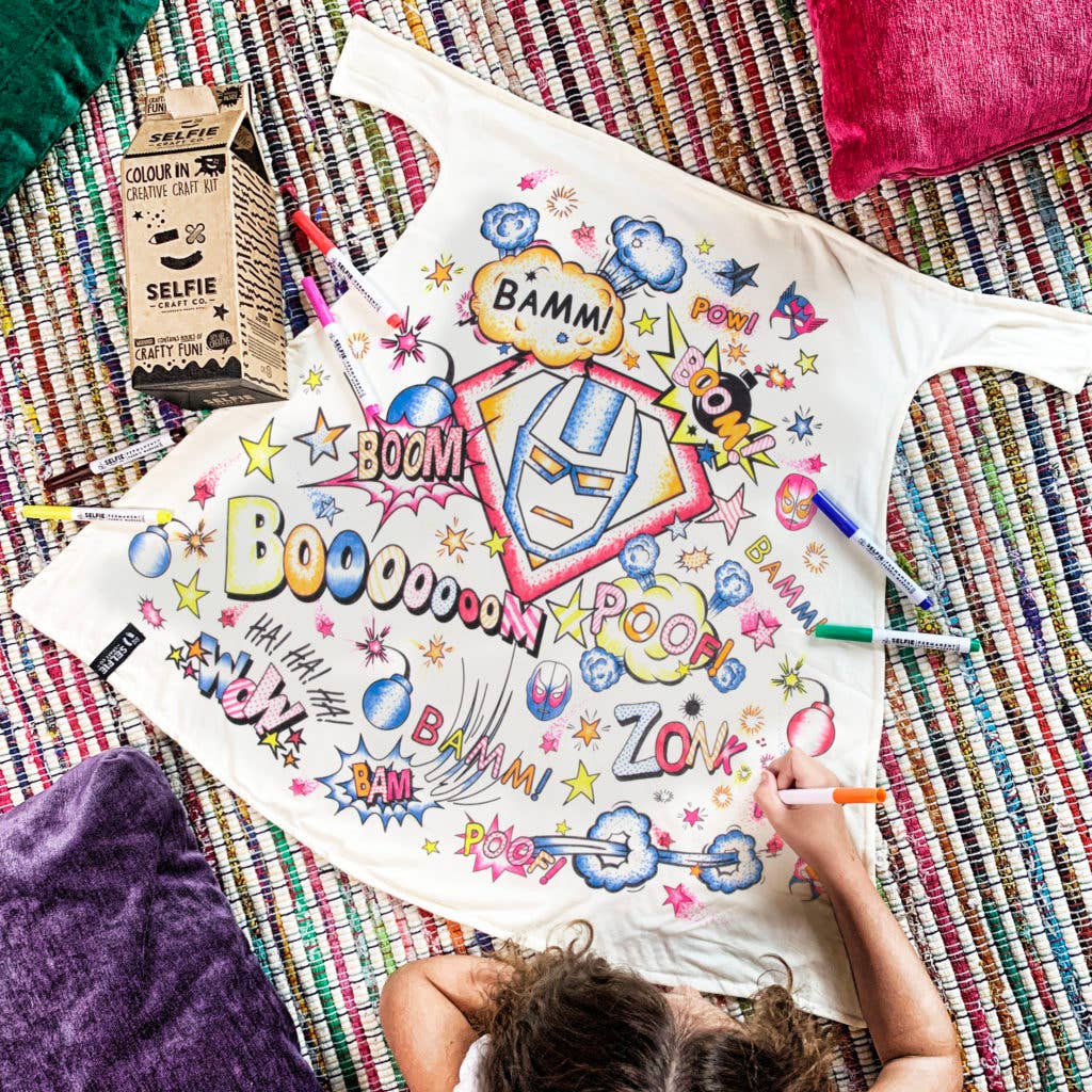 Superhelden-Cape zum ausmalen - nila kids