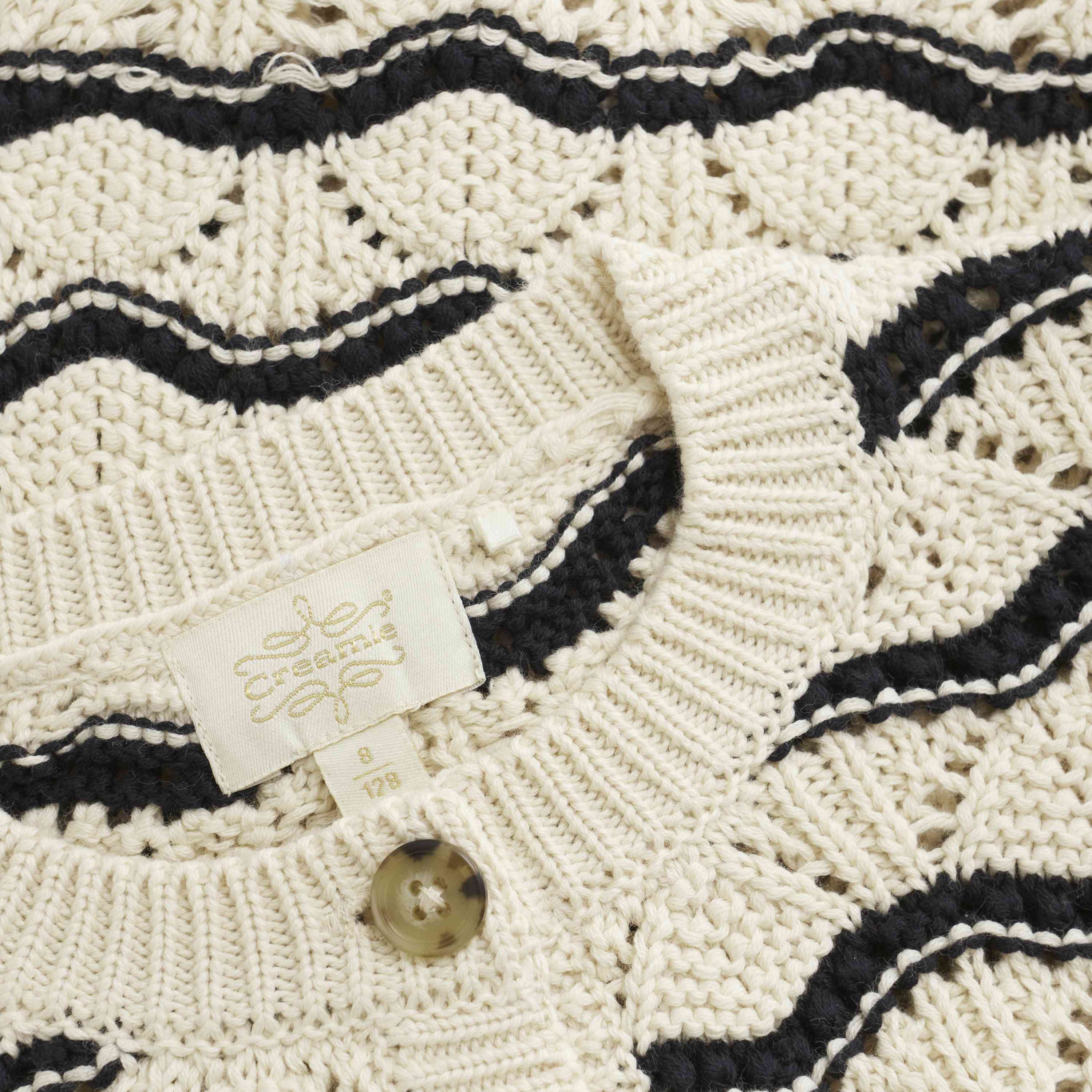 Strickjacke Lochmuster GOTS - nila kids