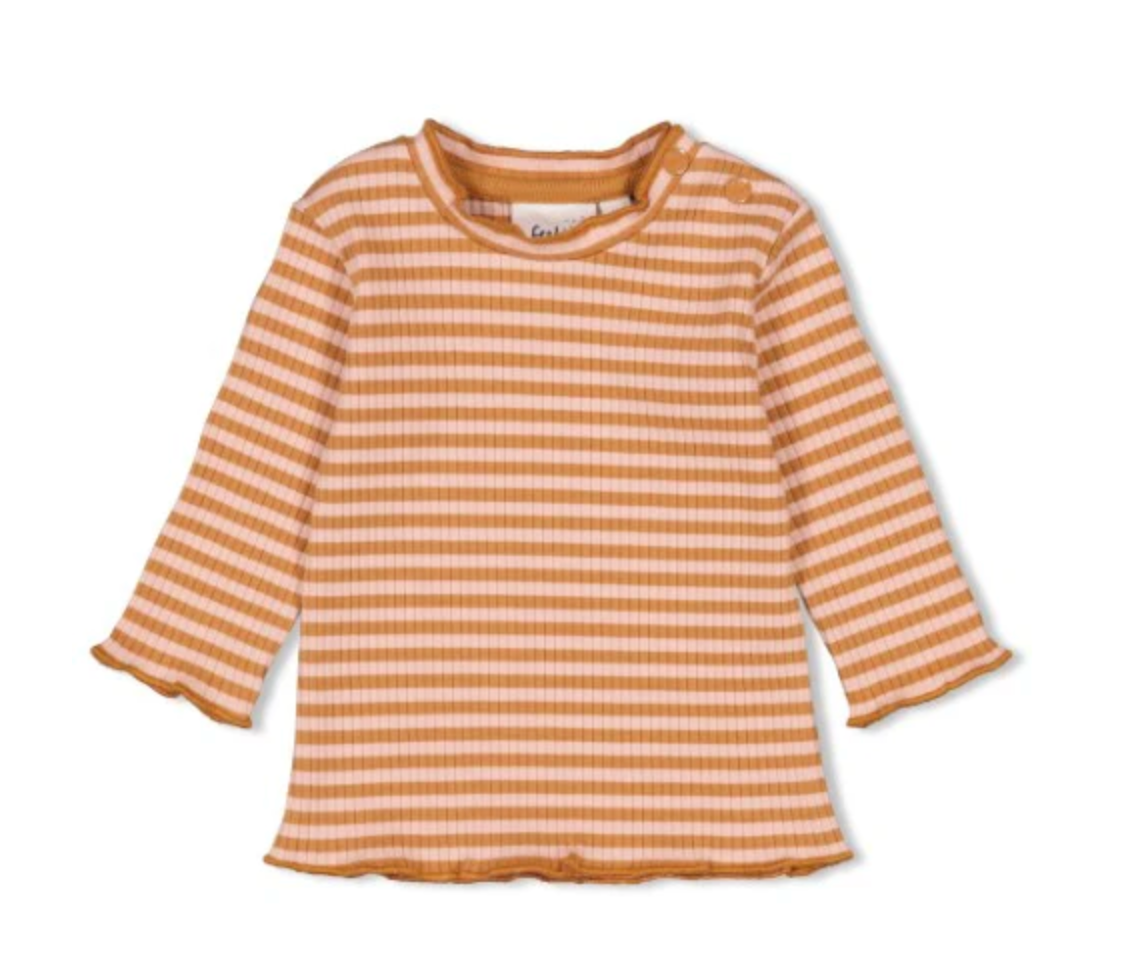 Baby-Set "My Happy Place" – Latzhose mit Shirt in warmen Naturtönen
