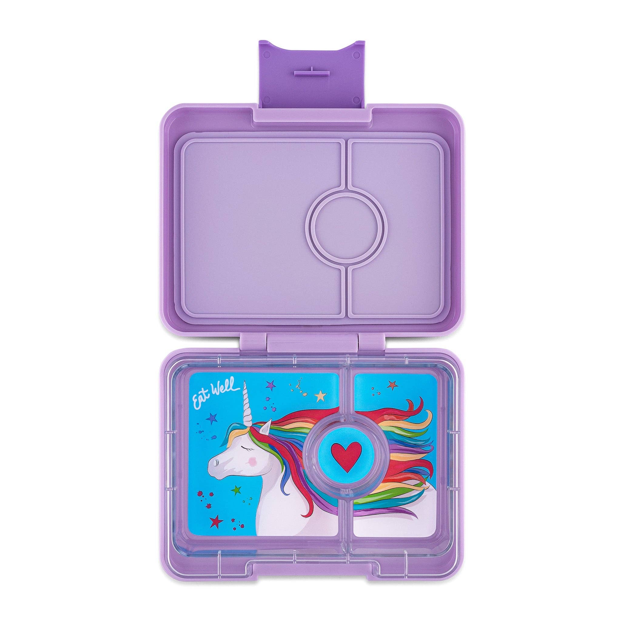 Snack-Grösse Bento-Lunchbox Lavendel Lila (Magisches Einhorn) - nila kids