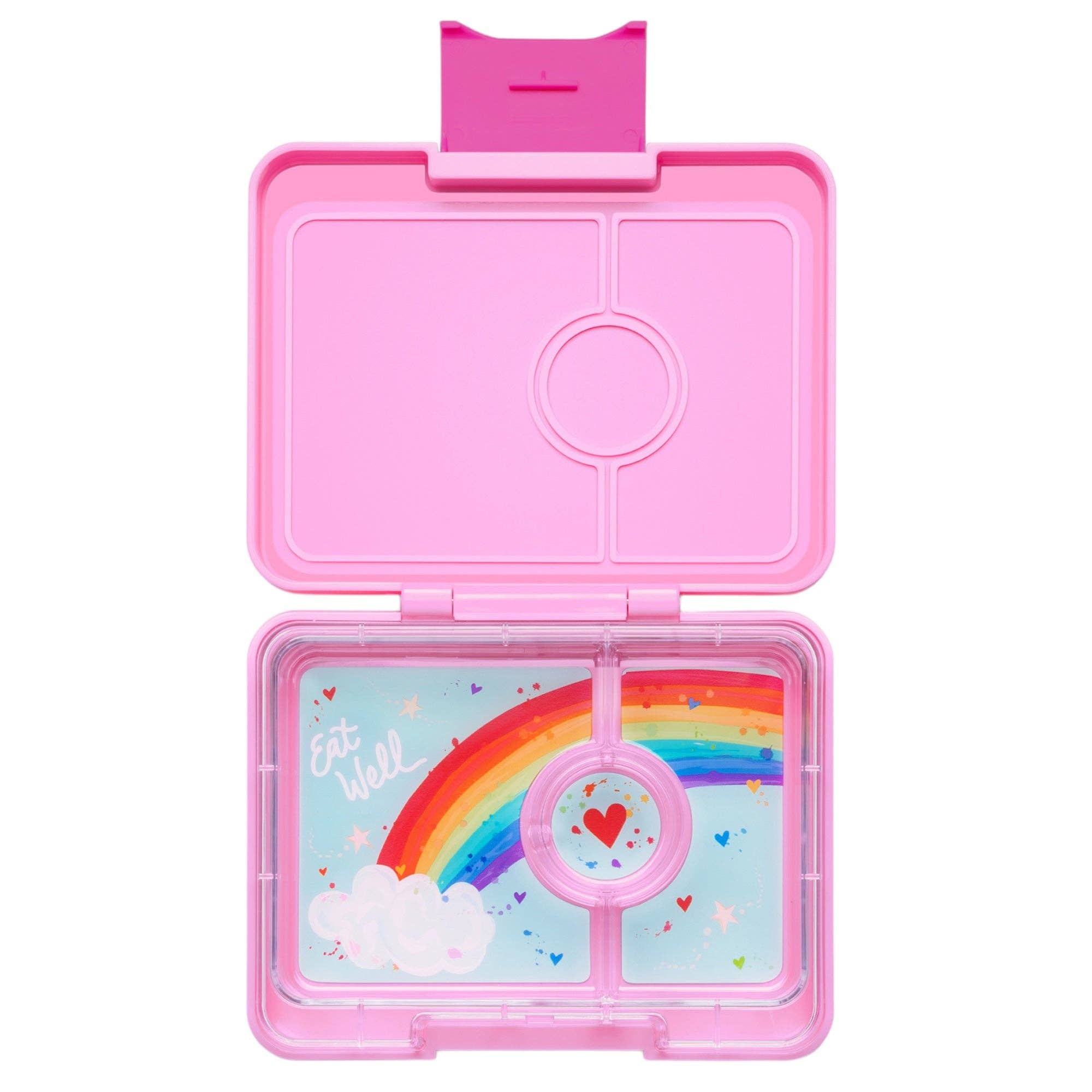 Kleine Bento-Lunchbox Power Pink (Regenbogen) in Snackgrösse - nila kids
