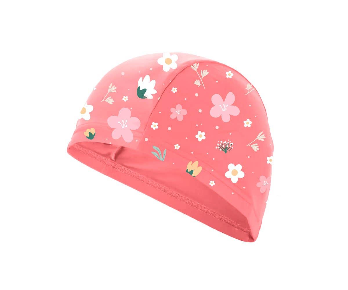 Kinder-Schwimmkappe Blumen L - nila kids
