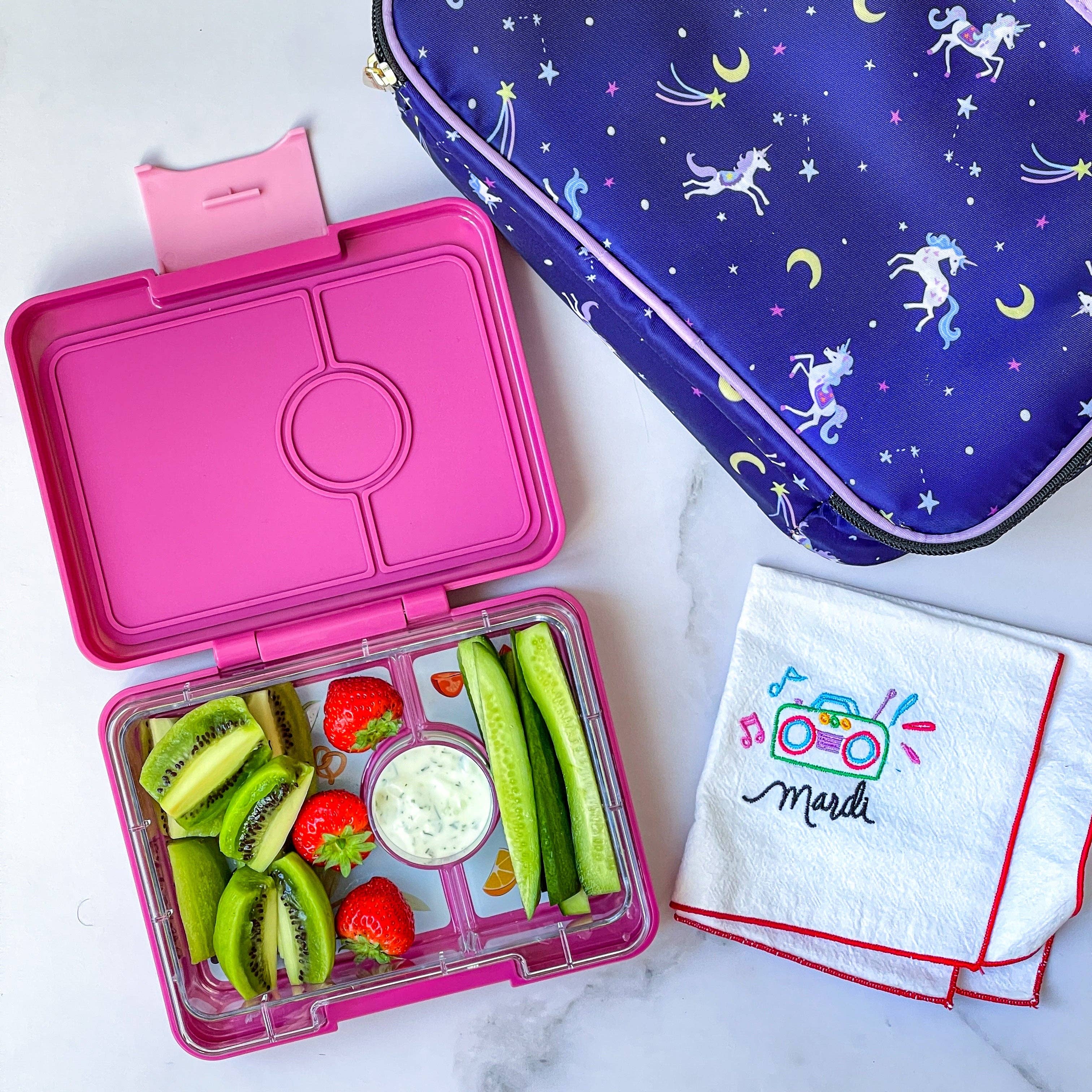 Snack-Grösse Bento-Lunchbox Lavendel Lila (Magisches Einhorn) - nila kids