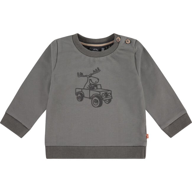 Pullover Elch im Auto
