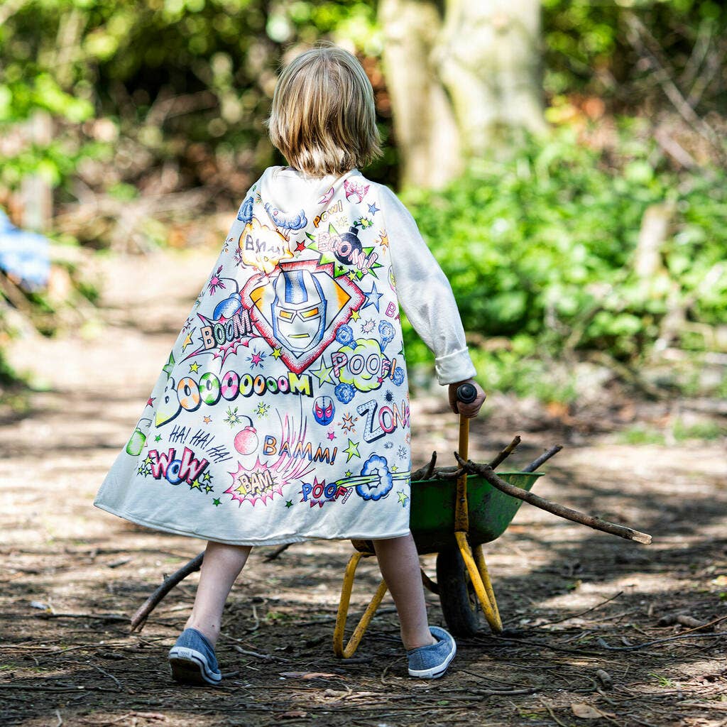Superhelden-Cape zum ausmalen - nila kids