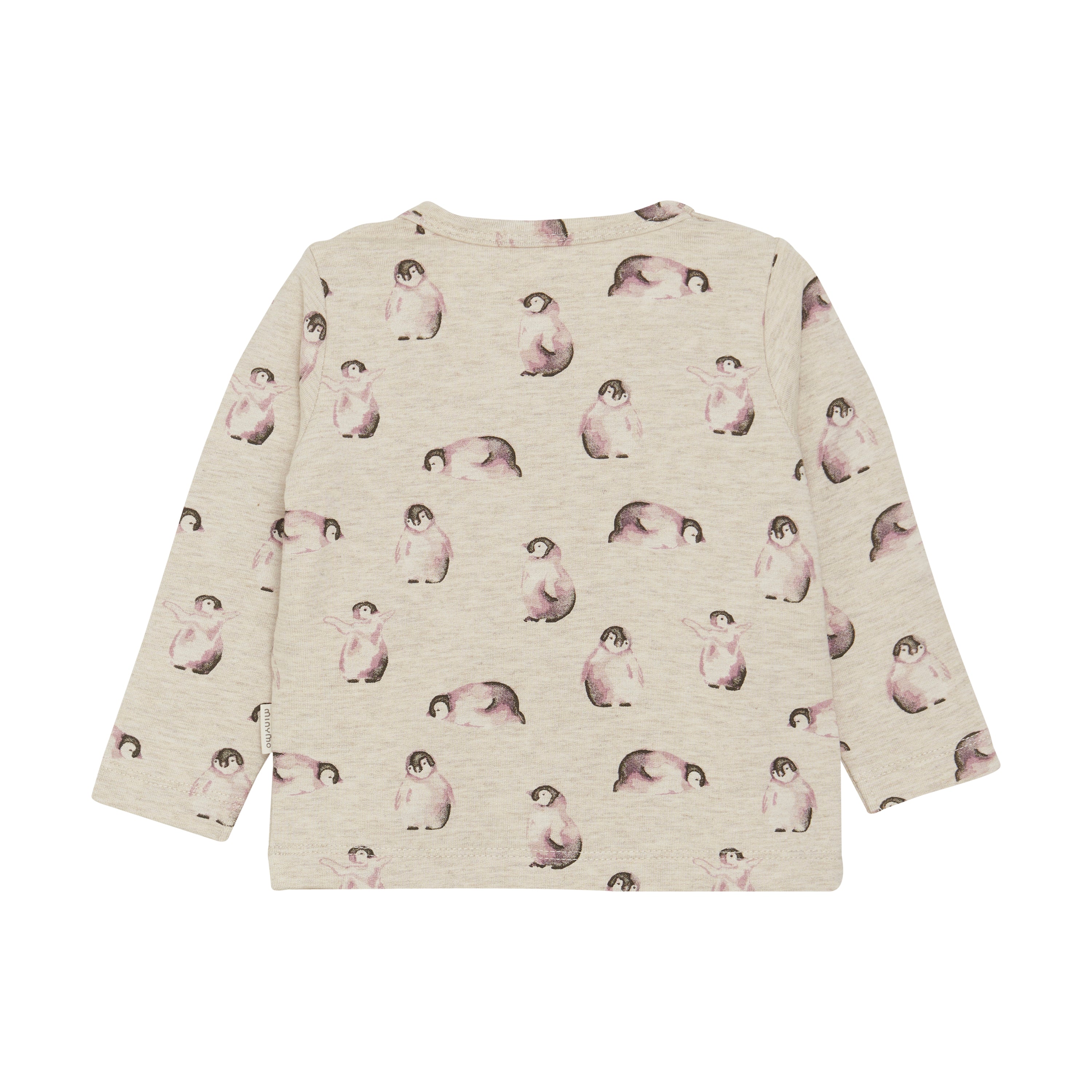 Shirt Pinguin-Print Bambus