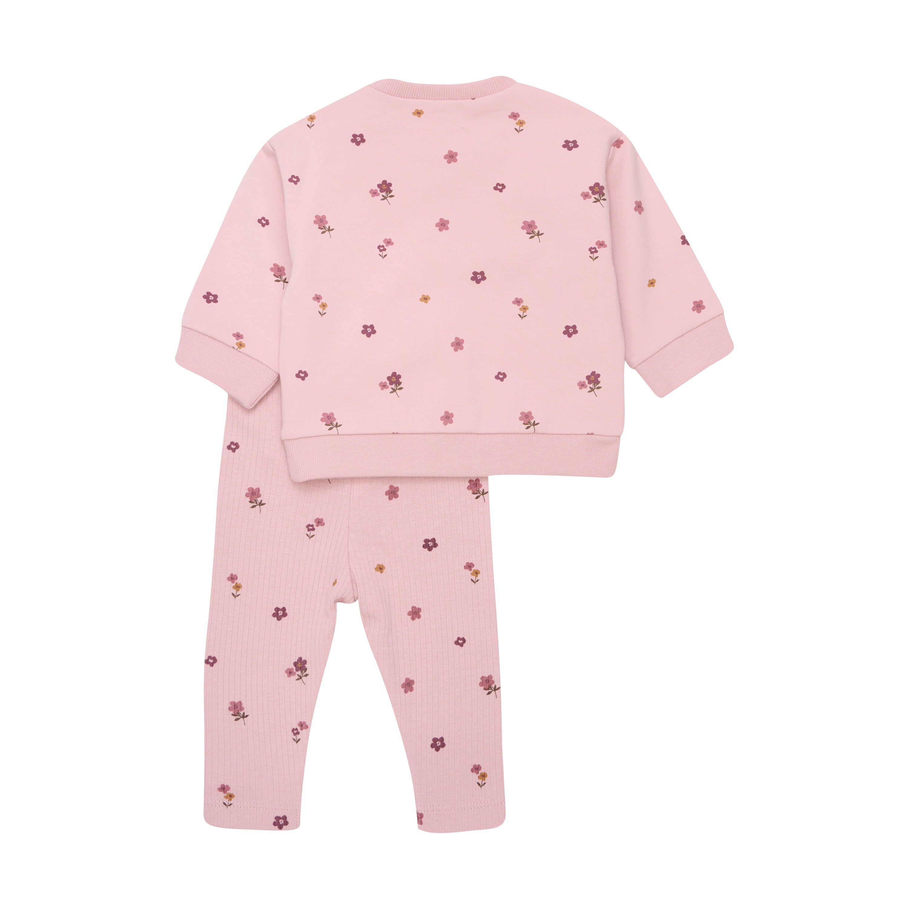 Minymo 2-teiliges Baby-Set – Sweatshirt & Leggings mit Blümchenprint - nila kids
