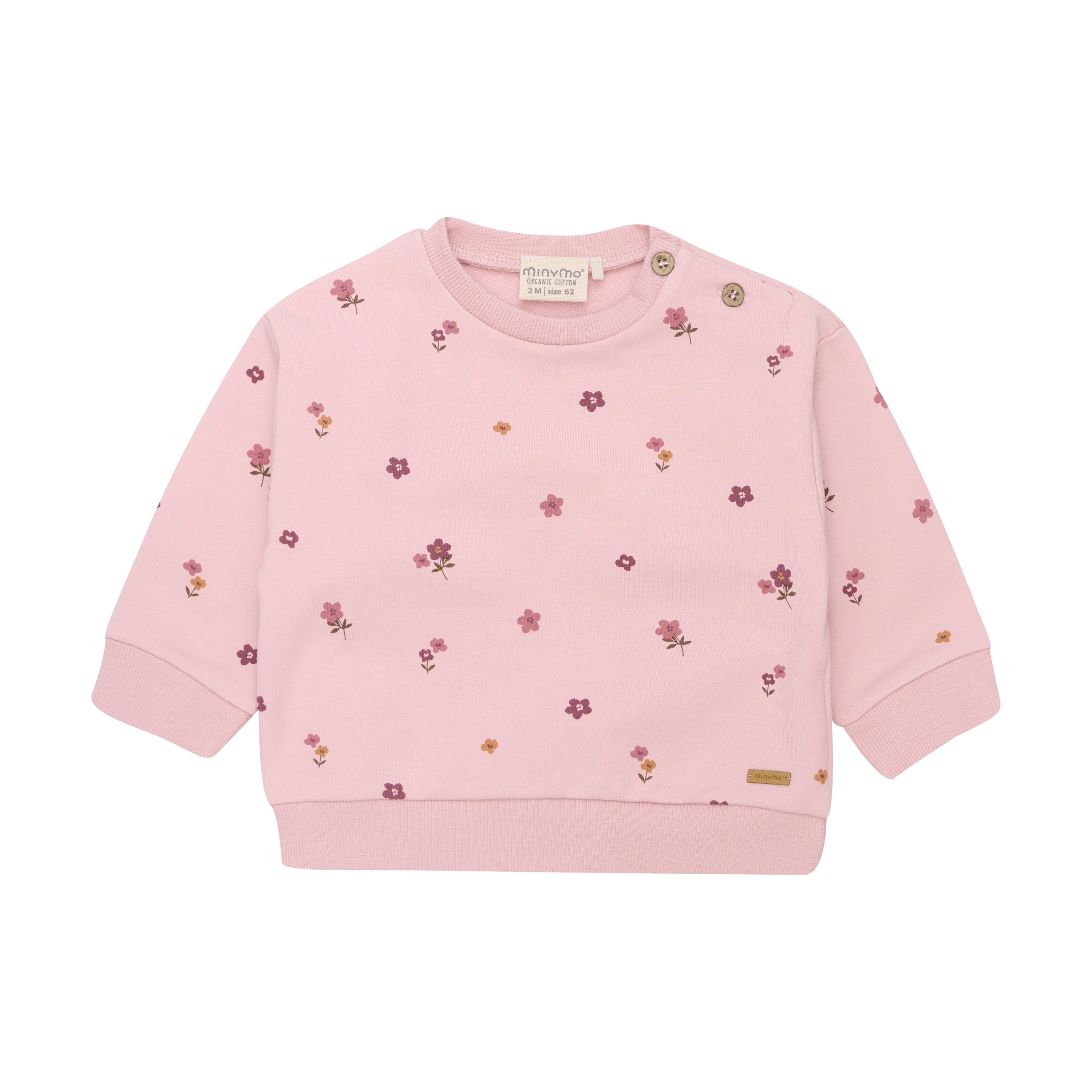 Minymo 2-teiliges Baby-Set – Sweatshirt & Leggings mit Blümchenprint - nila kids