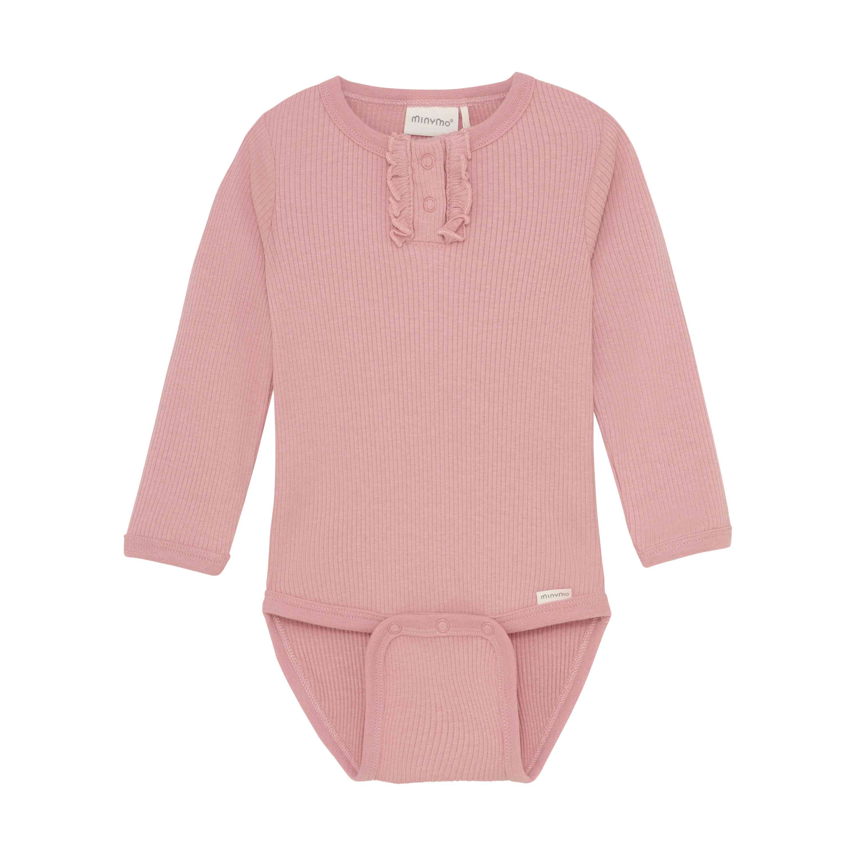 Body Langarm Rib Rosa - nila kids
