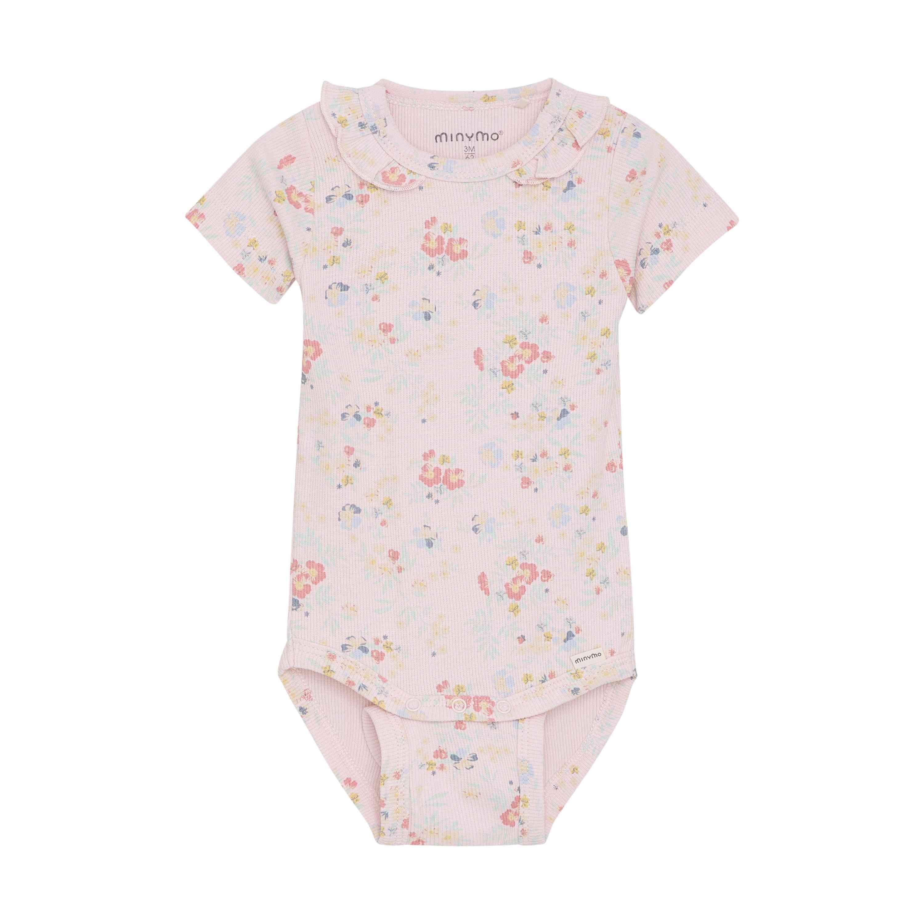 Body kurzarm aus Bambus – Blumenprint - nila kids