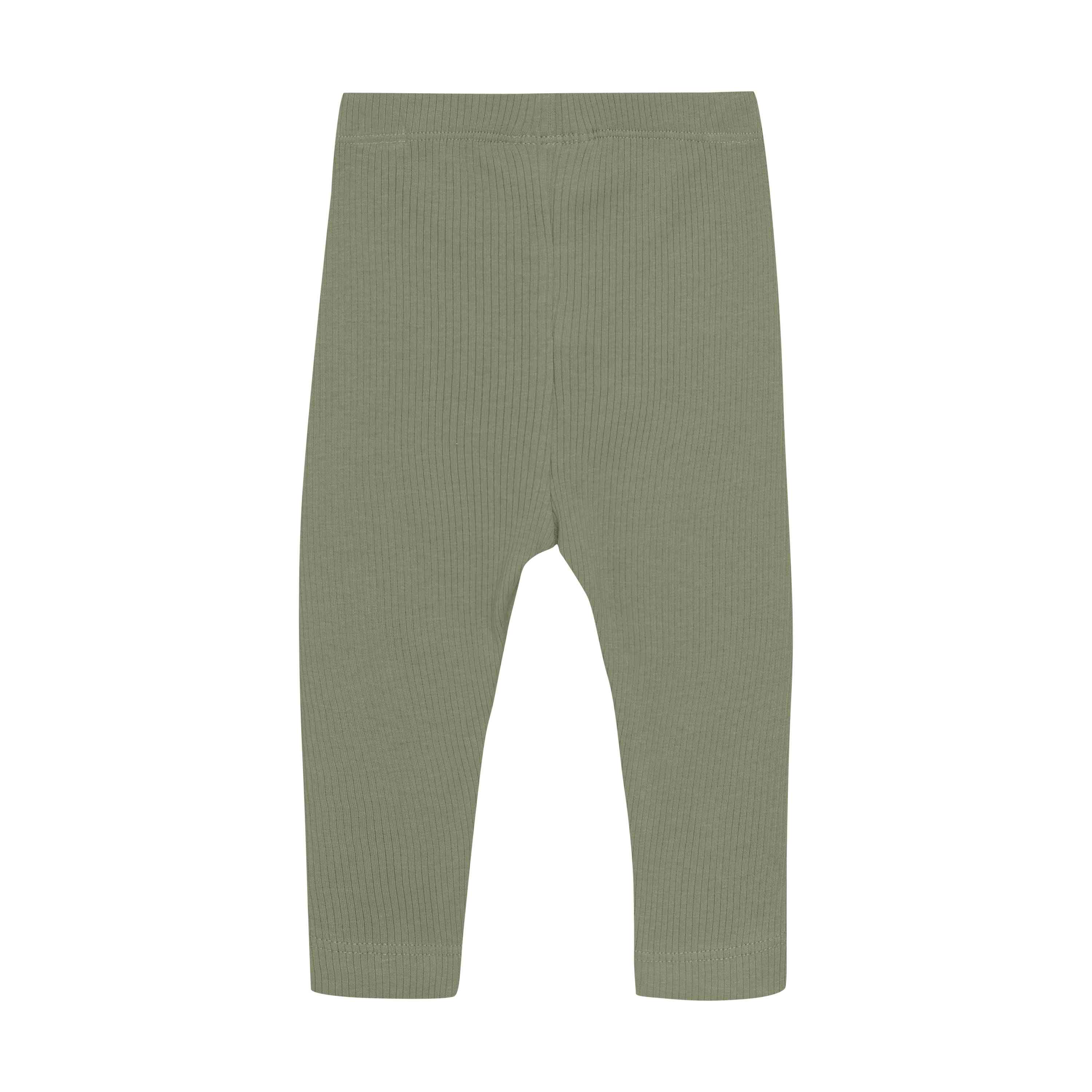 Ripp-Leggings grün