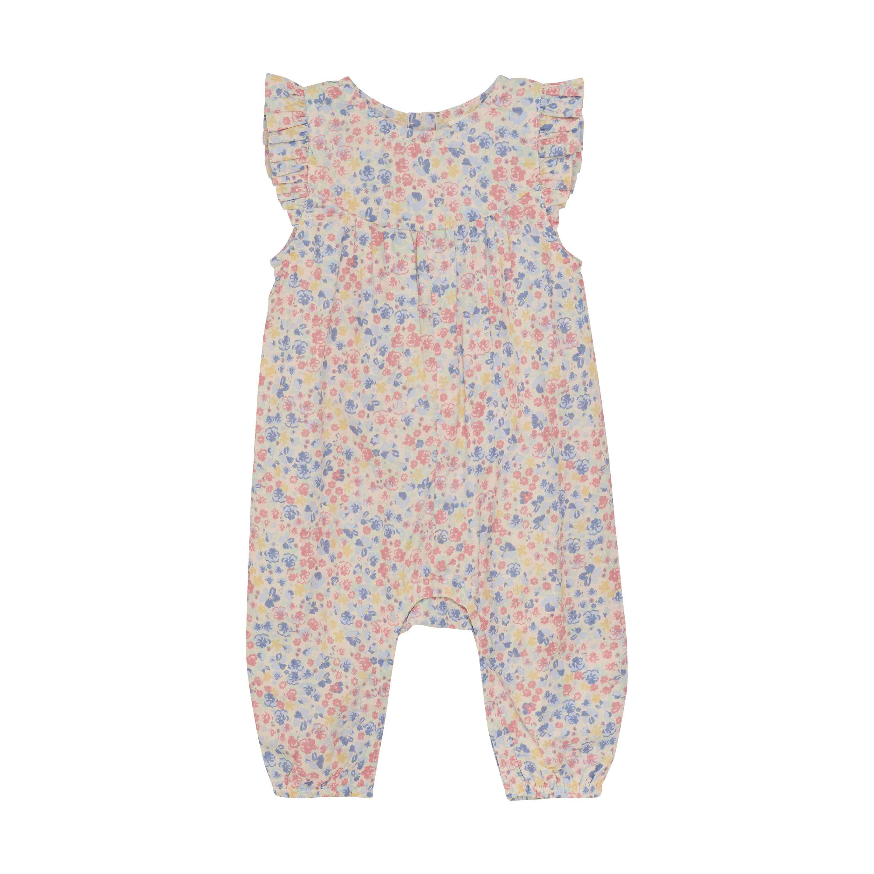 Kurzarm-Strampler mit Blumenmuster