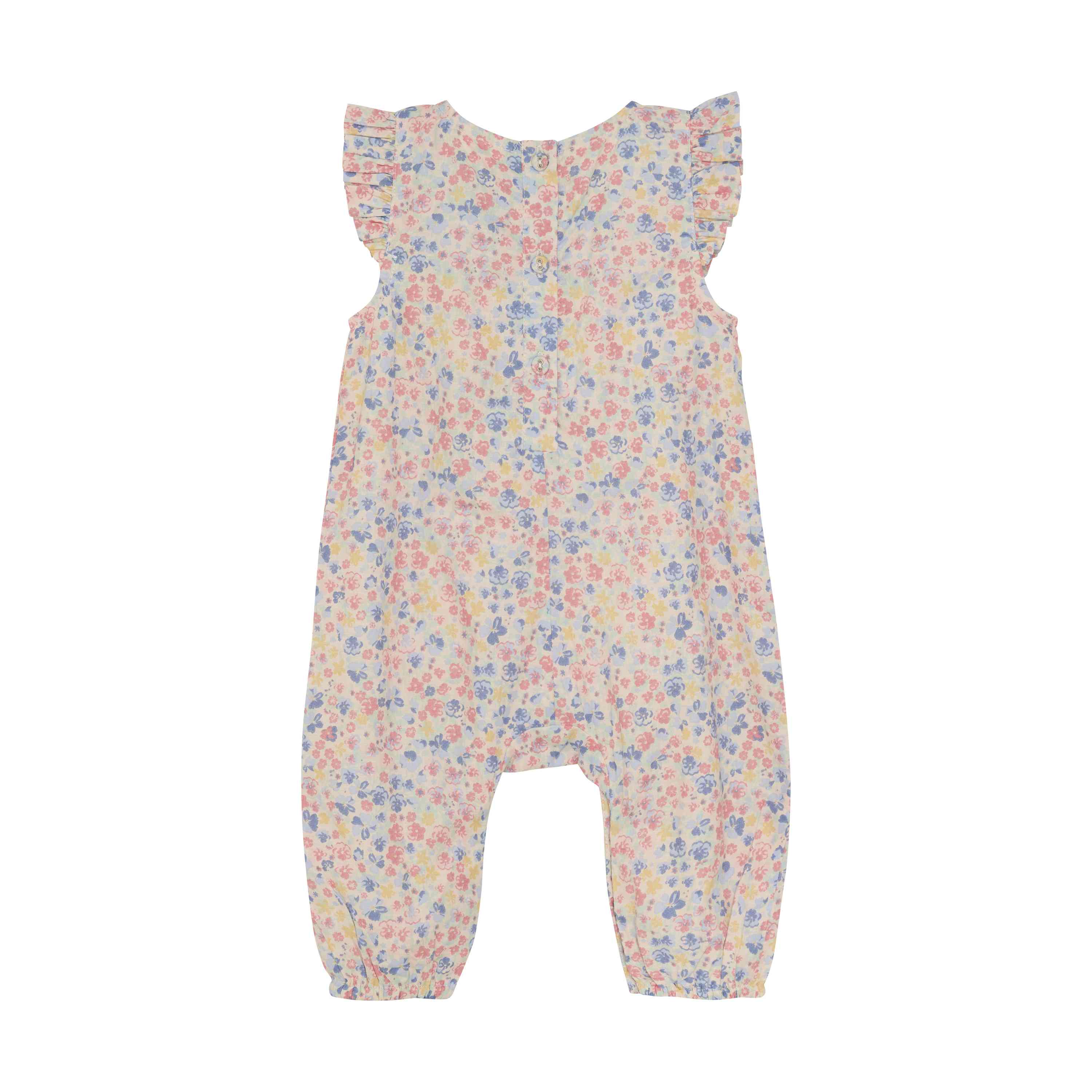 Kurzarm-Strampler mit Blumenmuster
