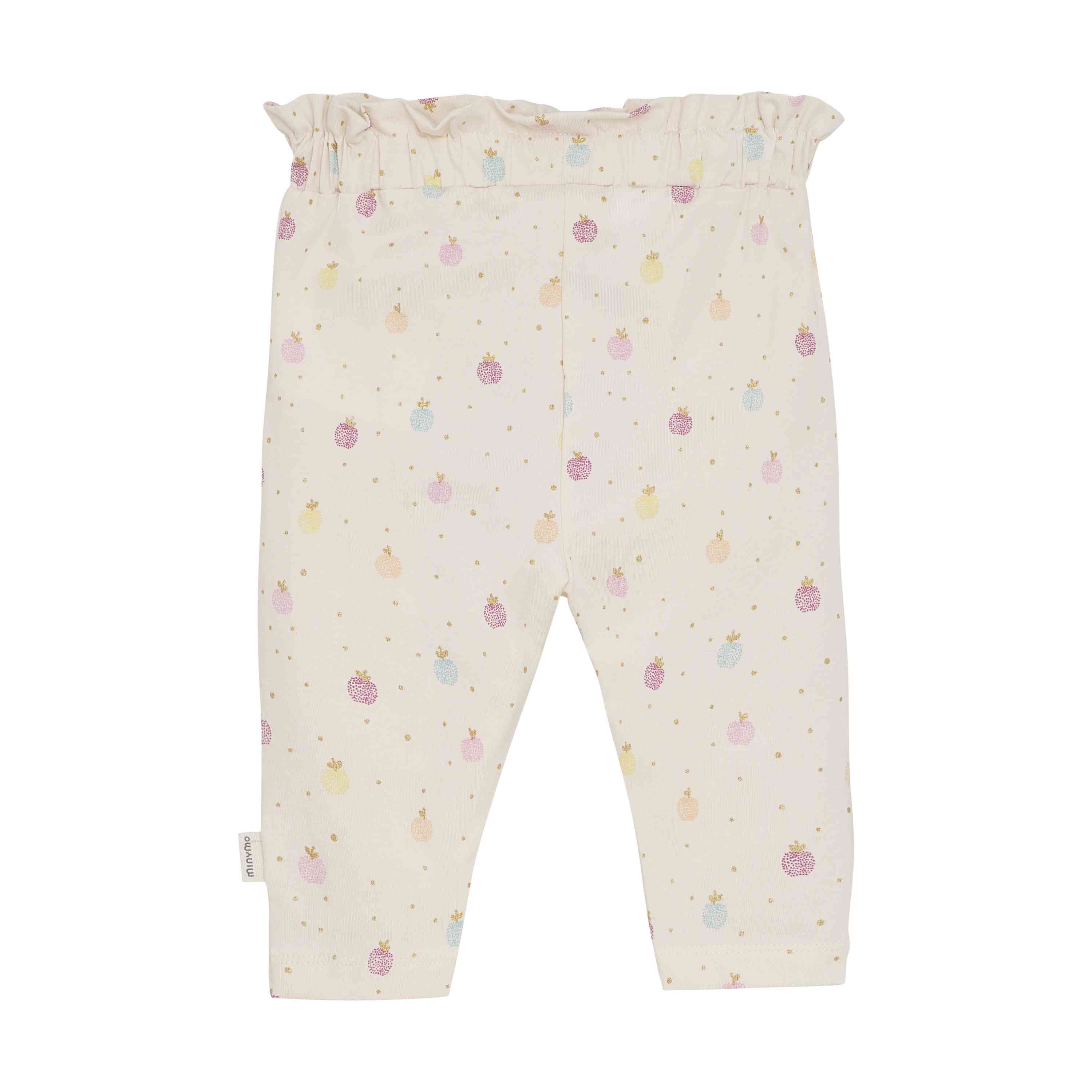 Leggings mit Rüschenbund und Glitzerprint - nila kids