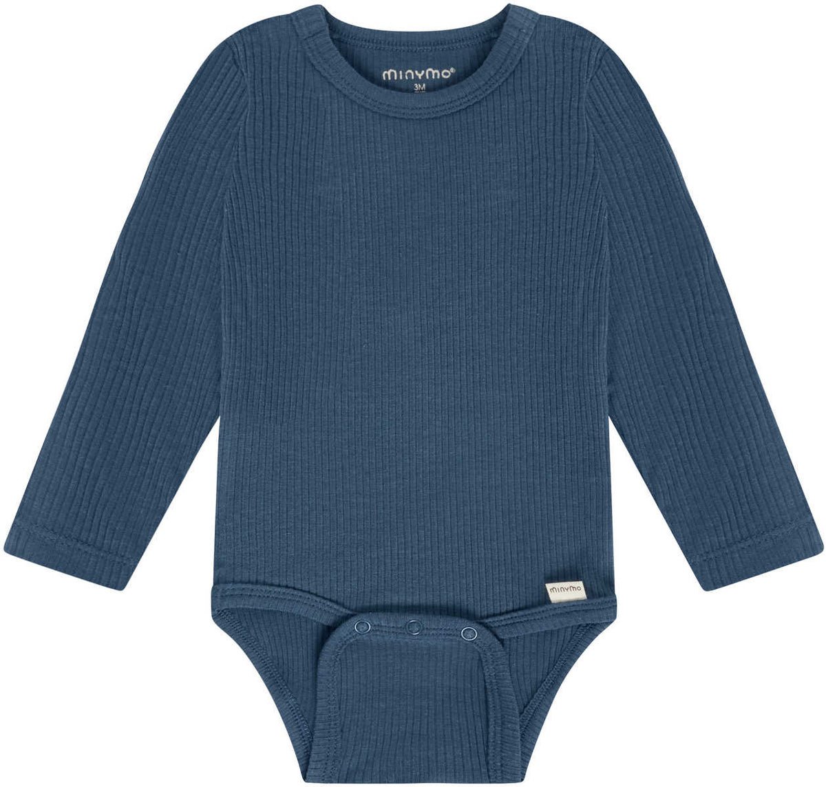 Body Langarm Bambus-Viskose Rippstrick – Midnight Navy - nila kids