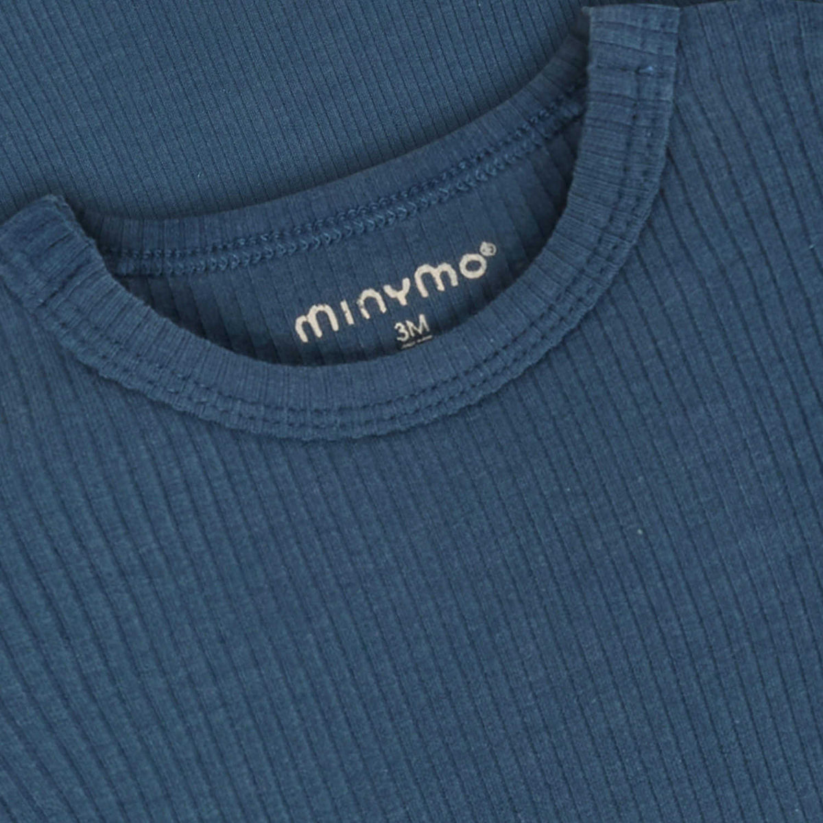 Body Langarm Bambus-Viskose Rippstrick – Midnight Navy - nila kids