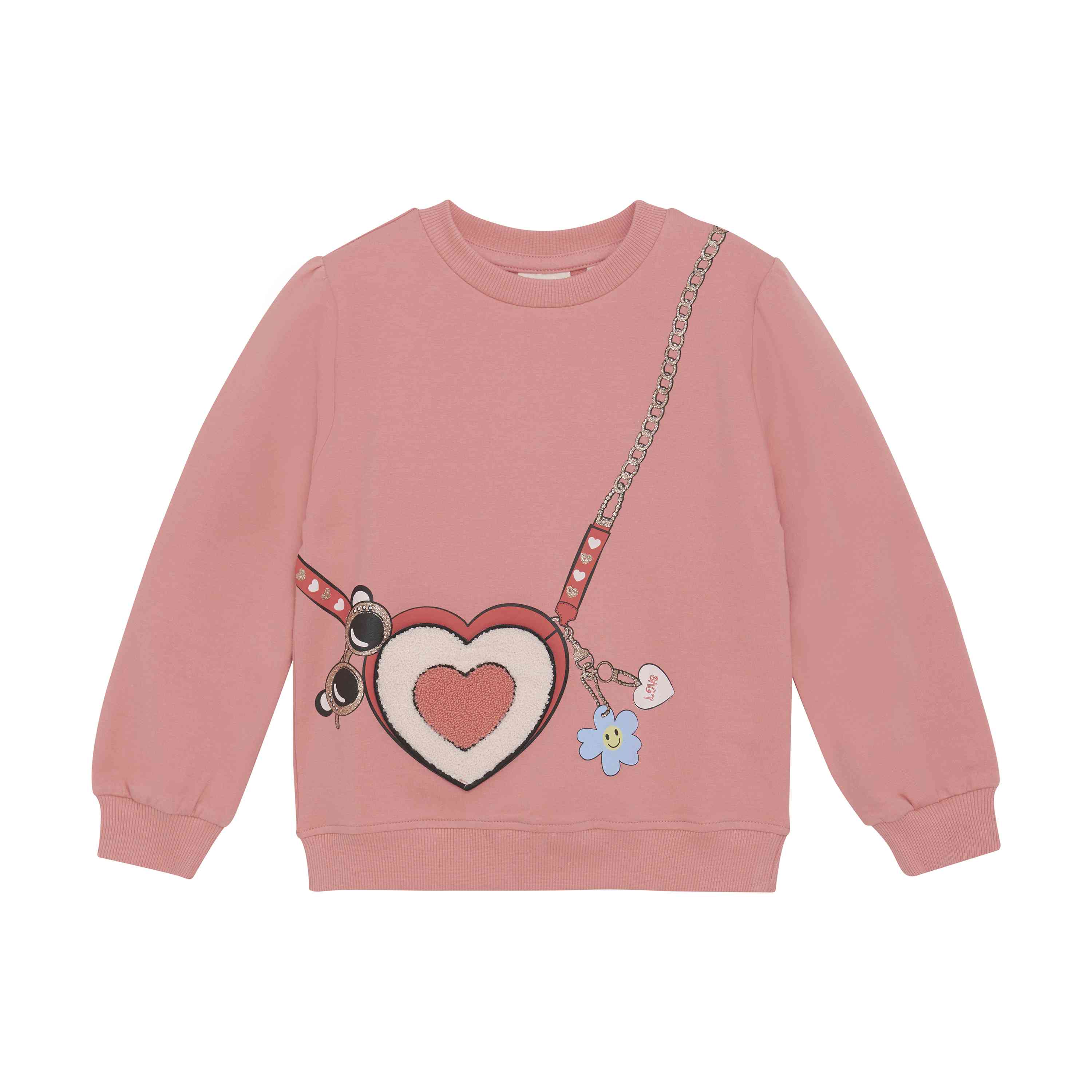 Pullover mit Plüsch-Herz