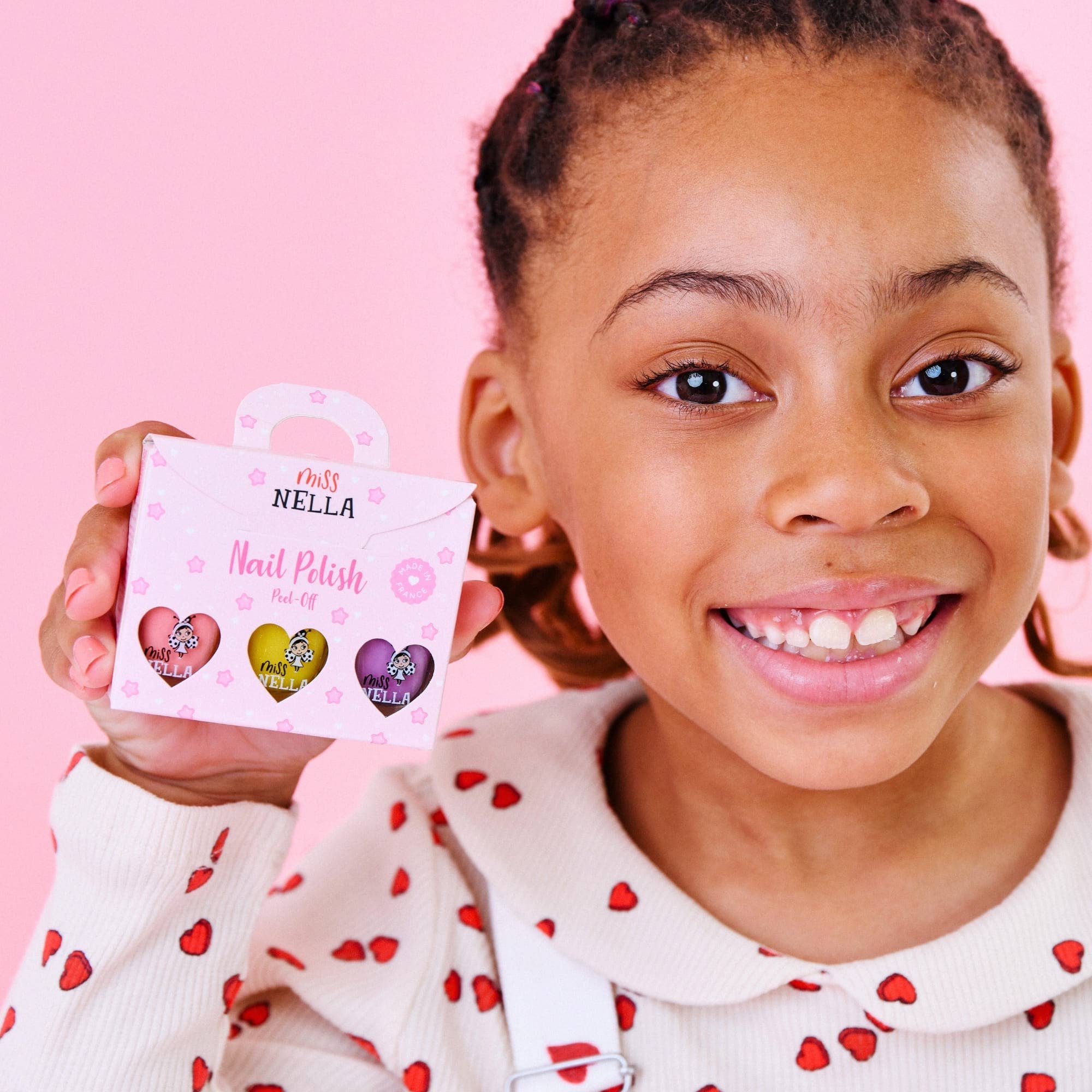 Pink Glitter Attack Set mit 3 Nagellacken - nila kids