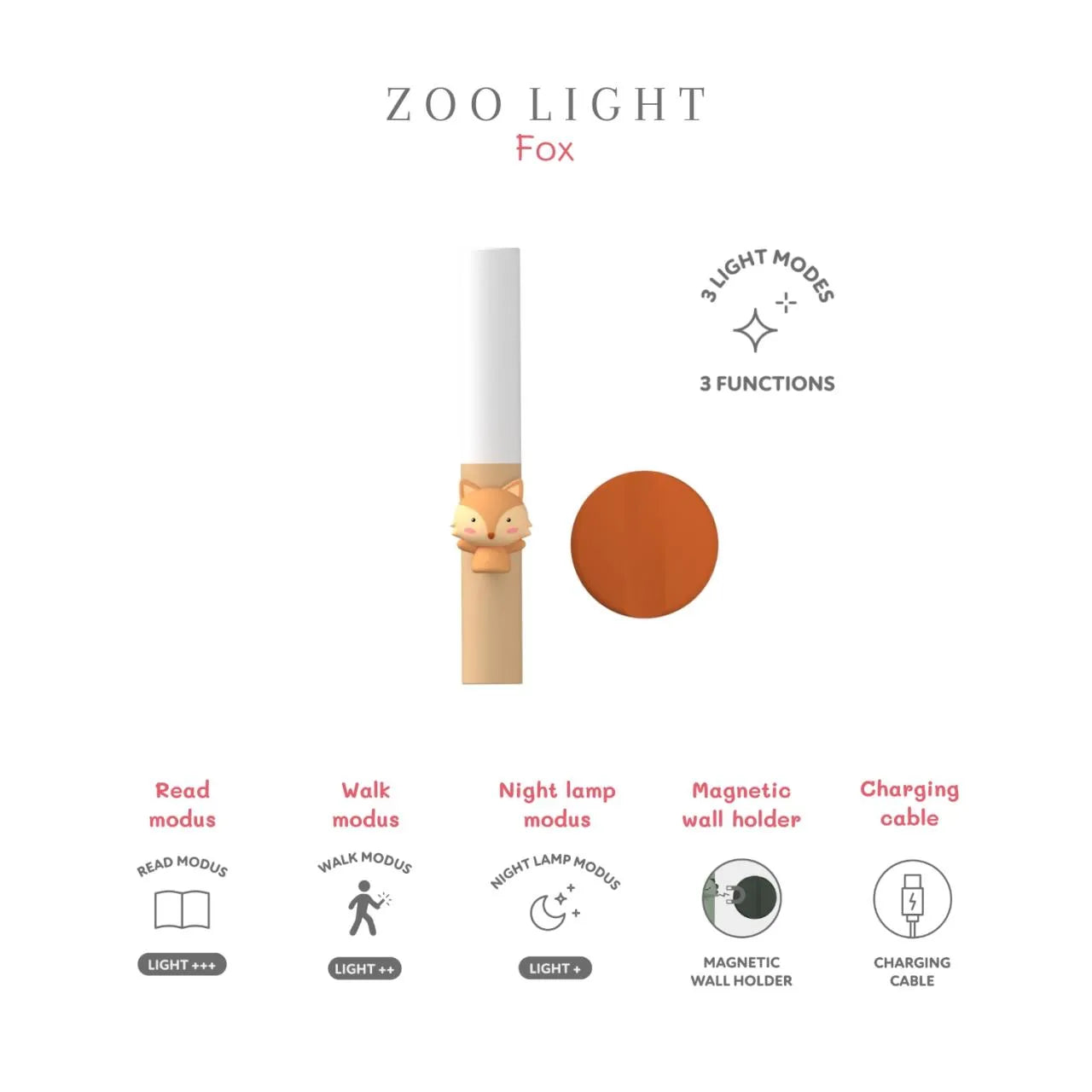 Nachtlicht - Zoo Light Fox - nila kids