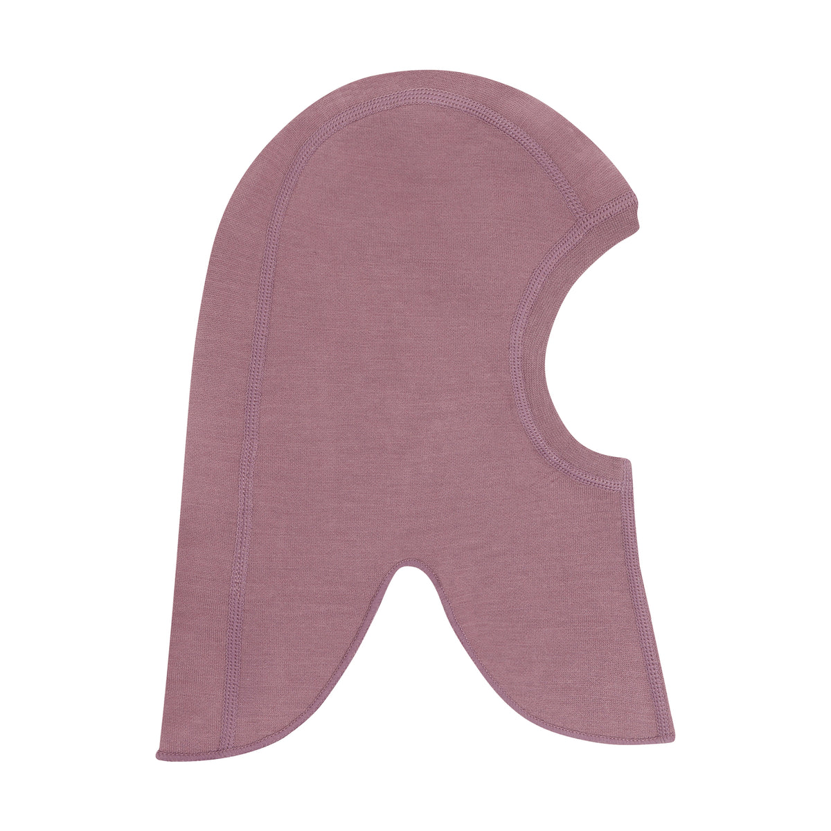 Winter Sturmhaube Uni Wolle/Bambus – Rosa Melange