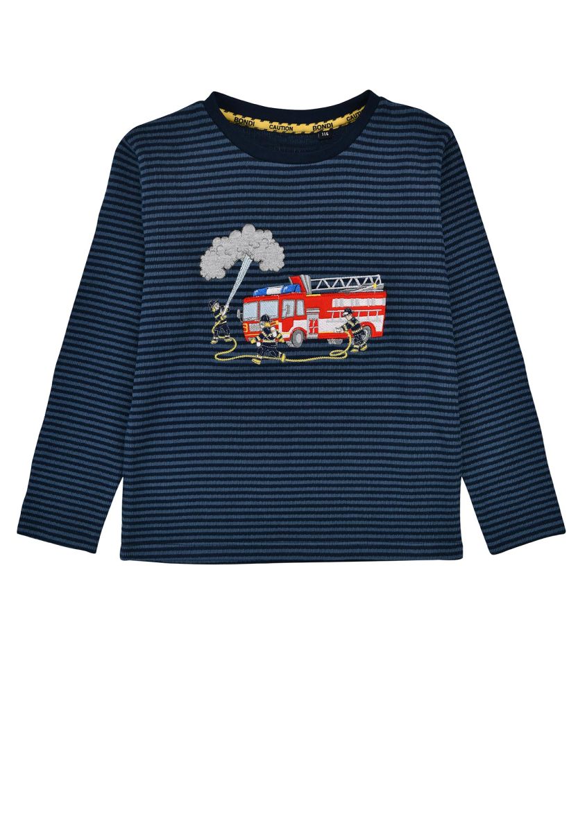 Shirt langarm geringelt Feuerwehr