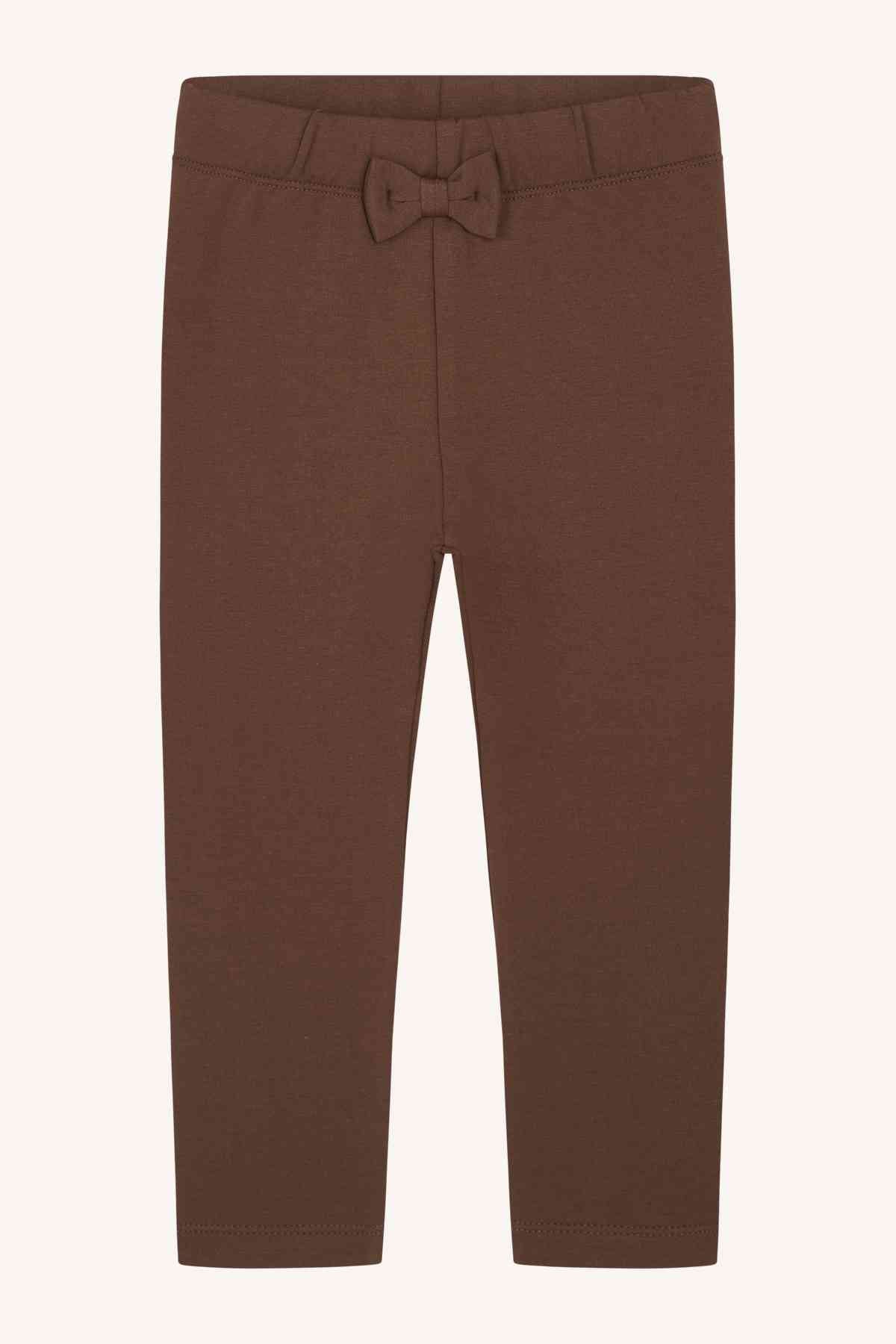Lisa - Leggings Schleife braun - nila kids