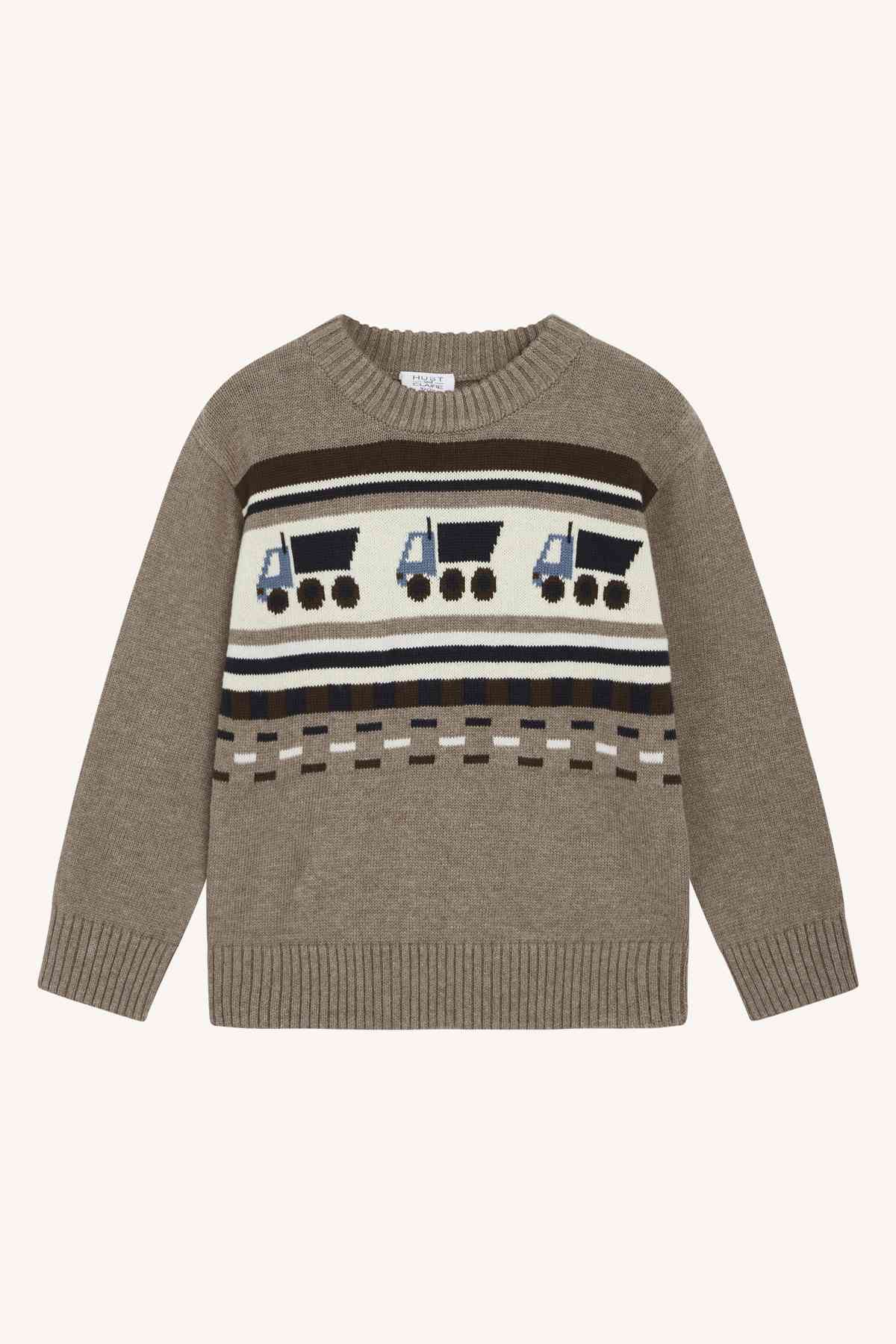Pelle - Pullover gestrickt Lastwagen - nila kids