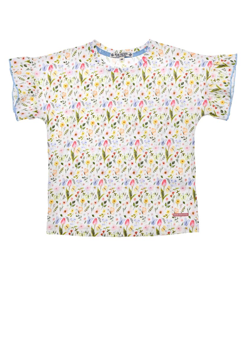 T-Shirt „Blumenwiese“ – Sommerliebe in voller Blüte - nila kids