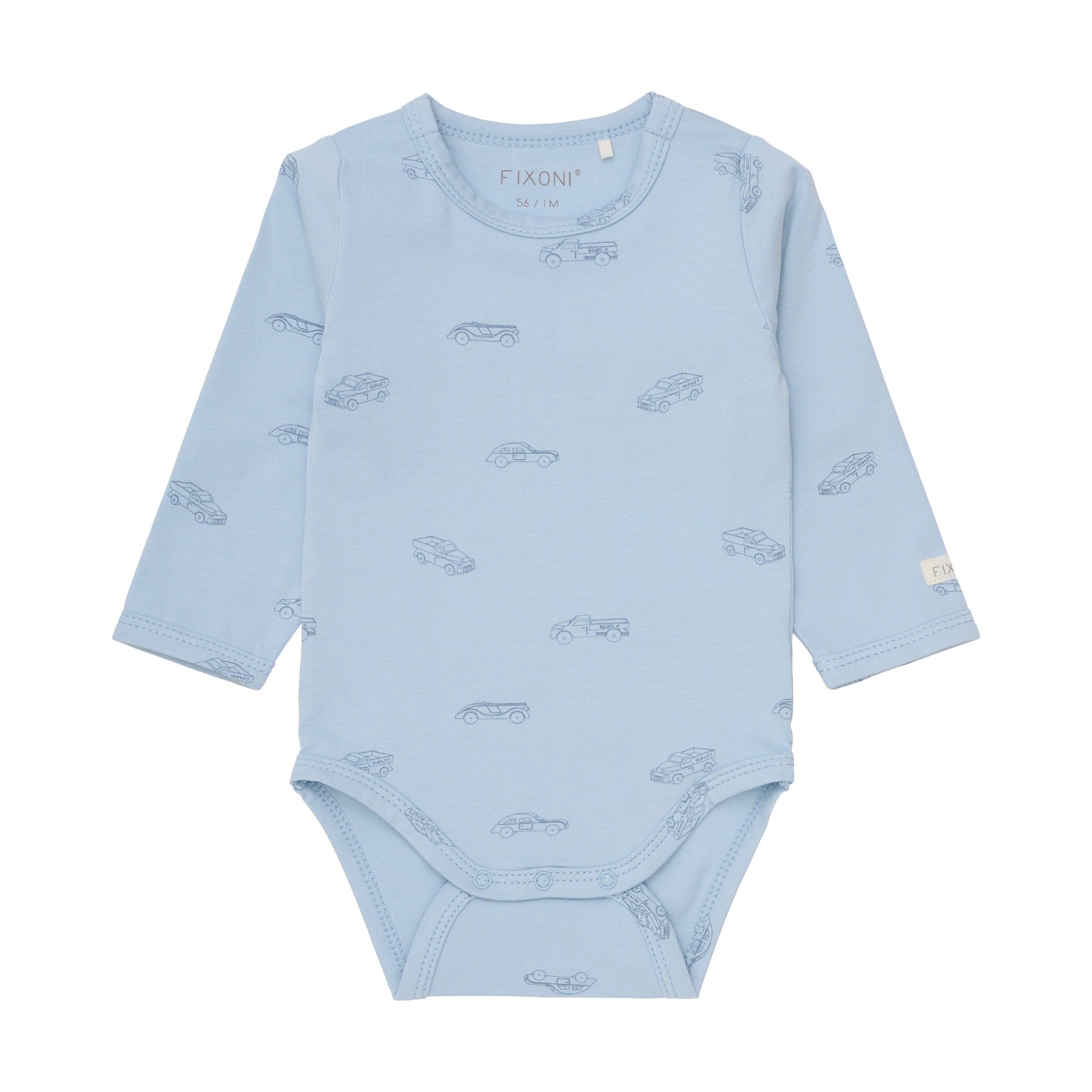 Body Langarm blau GOTS