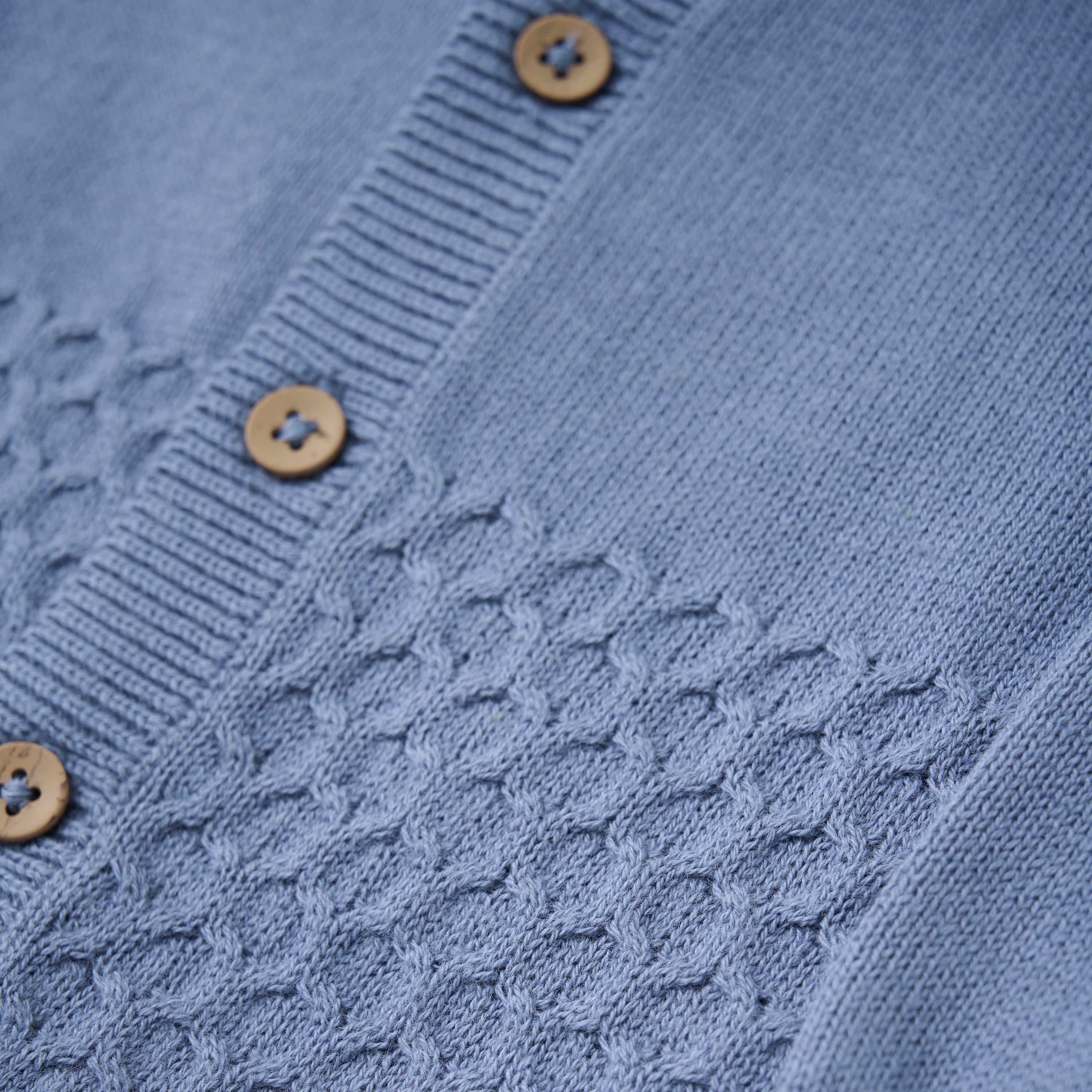 Cardigan gestrickt blau