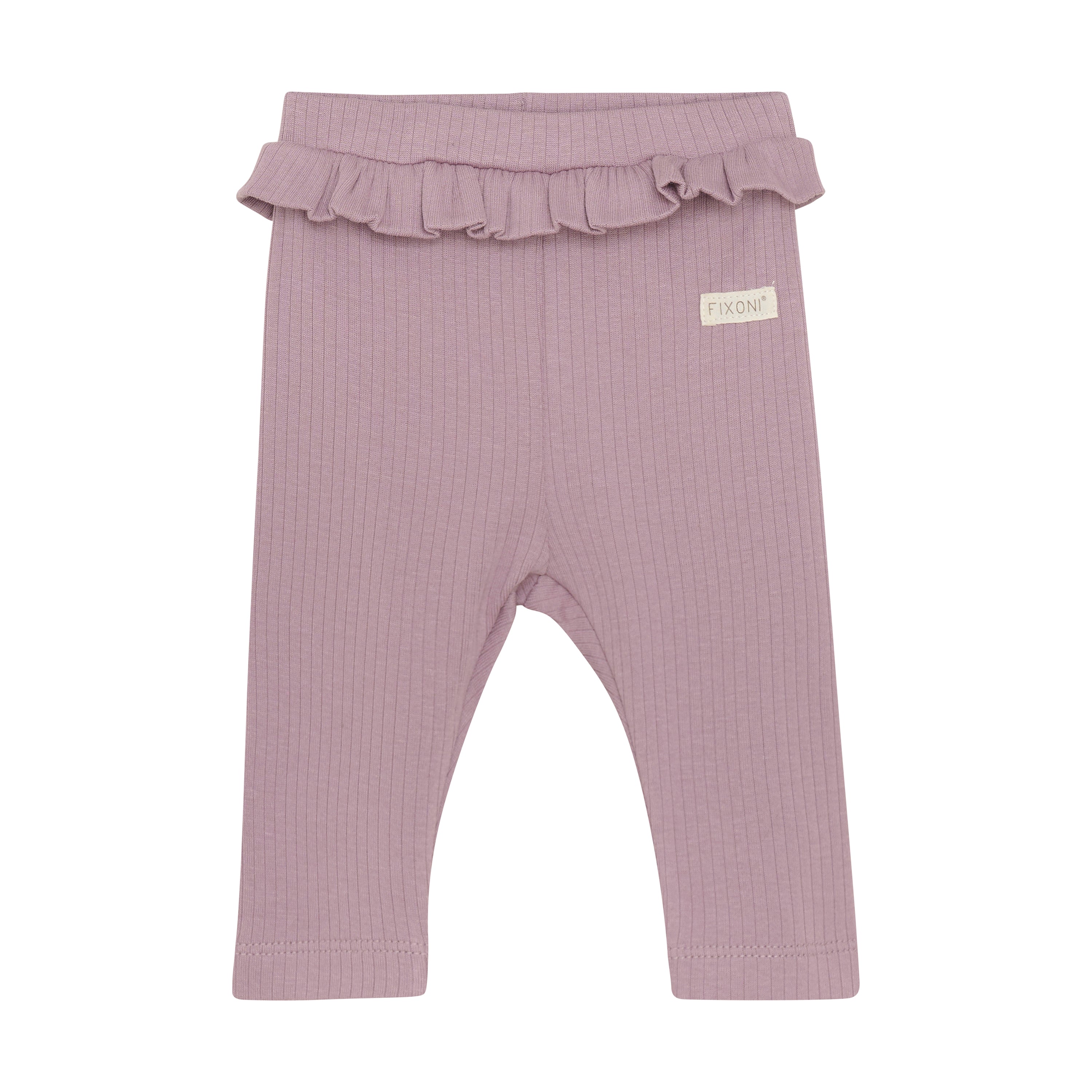 Baby-Leggings mit Rüsche – lila