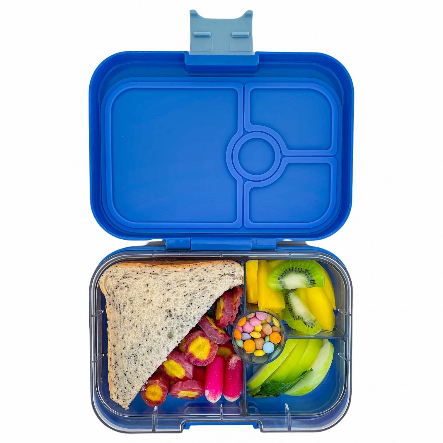 Auslaufsichere Bento Box, Surf Blue Shark Tray - nila kids