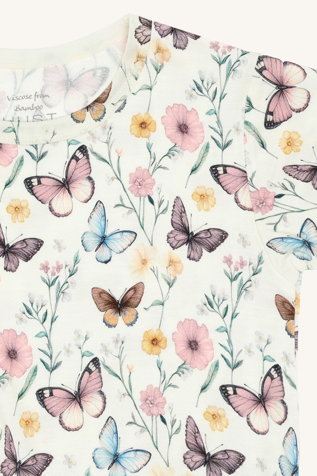 HCFuia Butterfly Bambus Kleid Ivory - nila kids